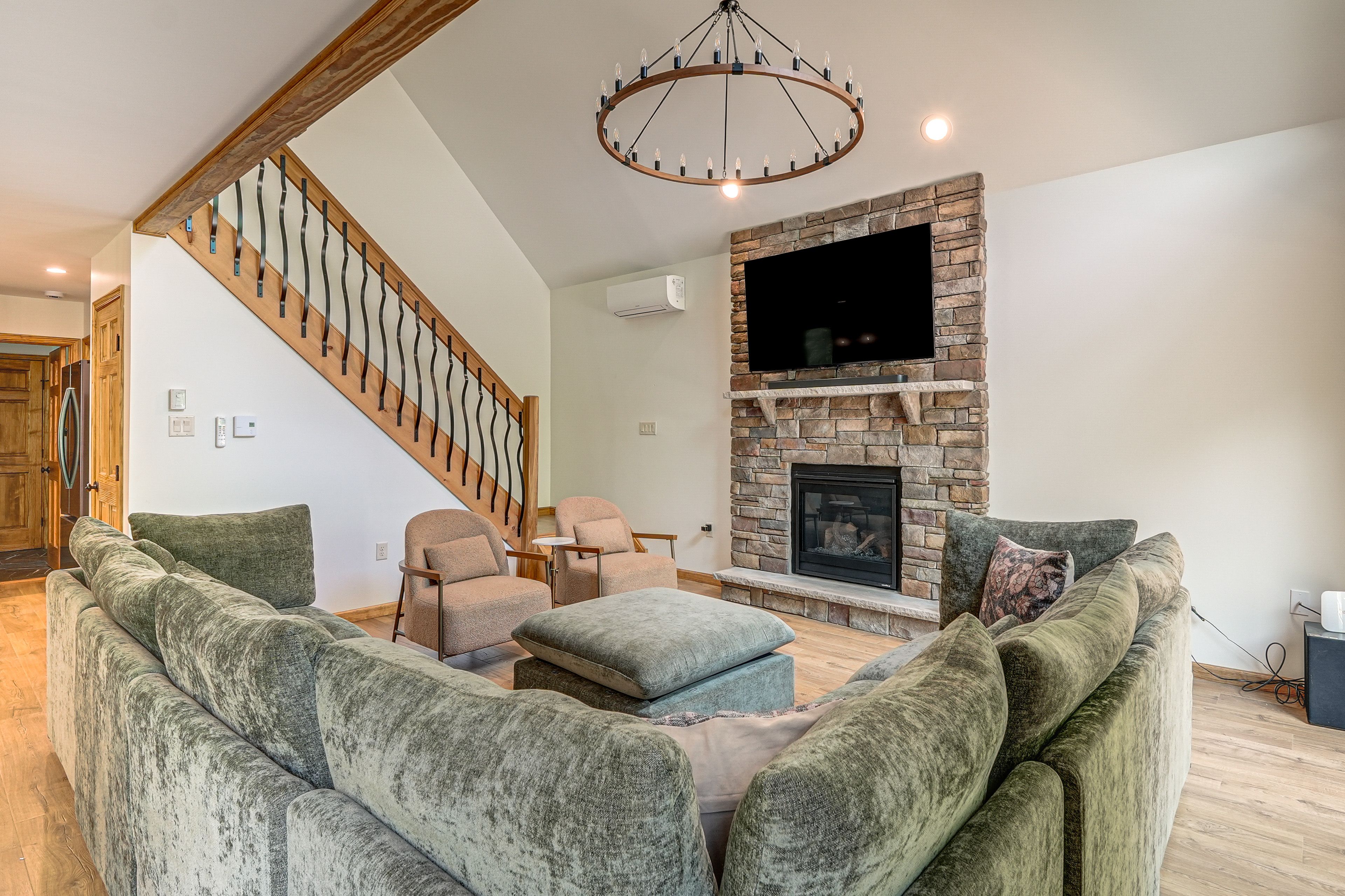 Living Room | Fireplace | Smart TV | Main Level
