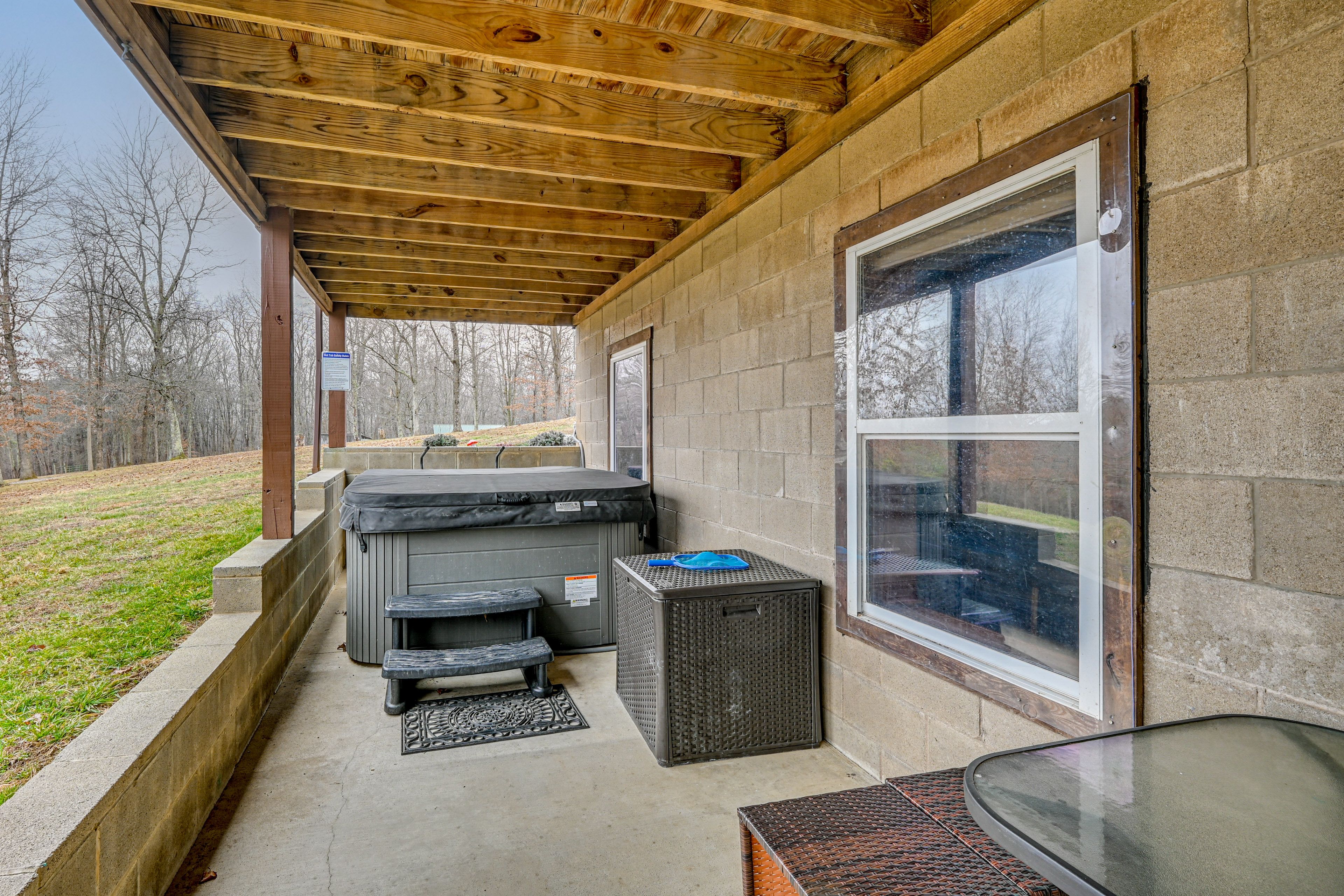 Lower Patio | Private Hot Tub