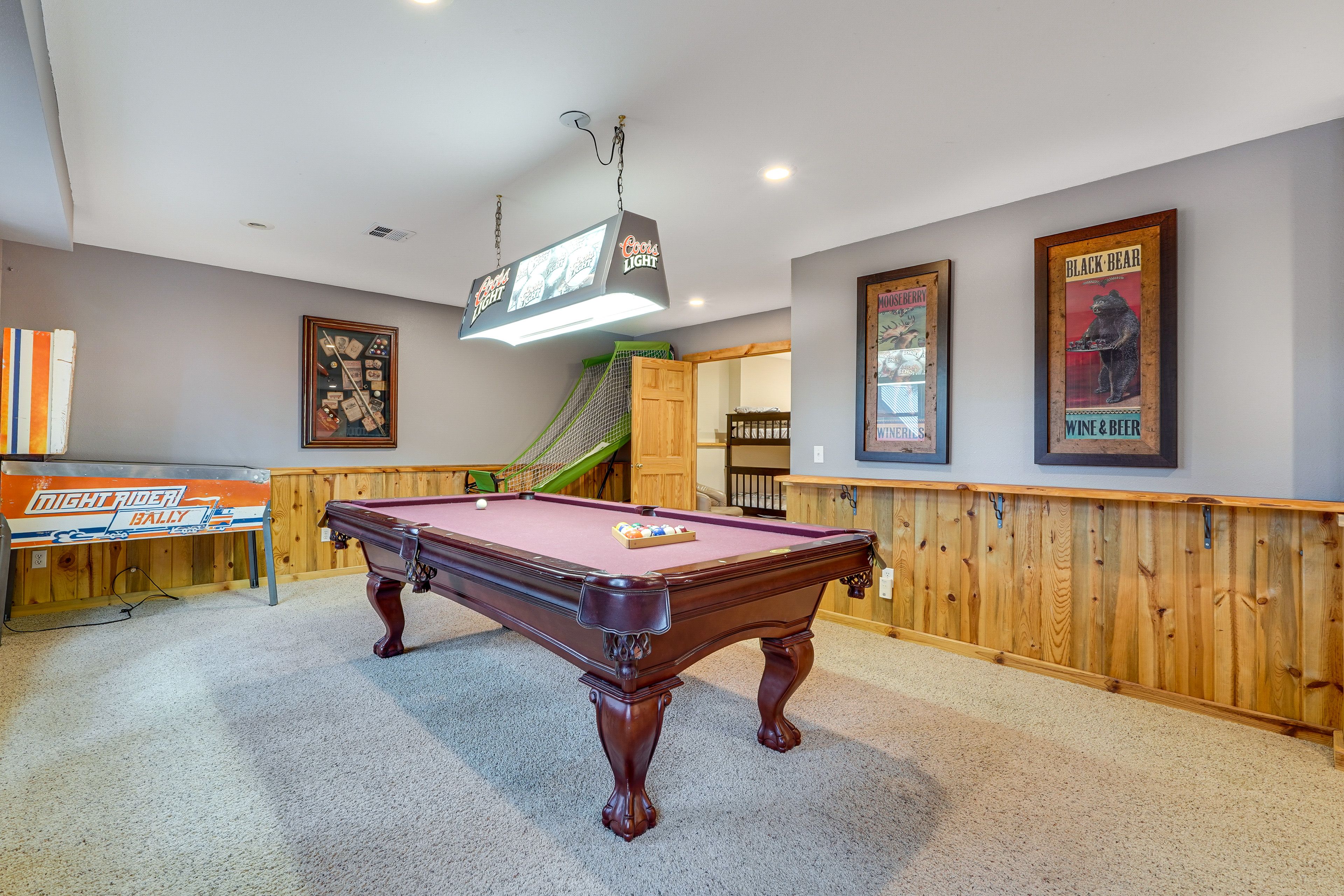 Game Room | Pool Table | Basketball Game | Dartboard