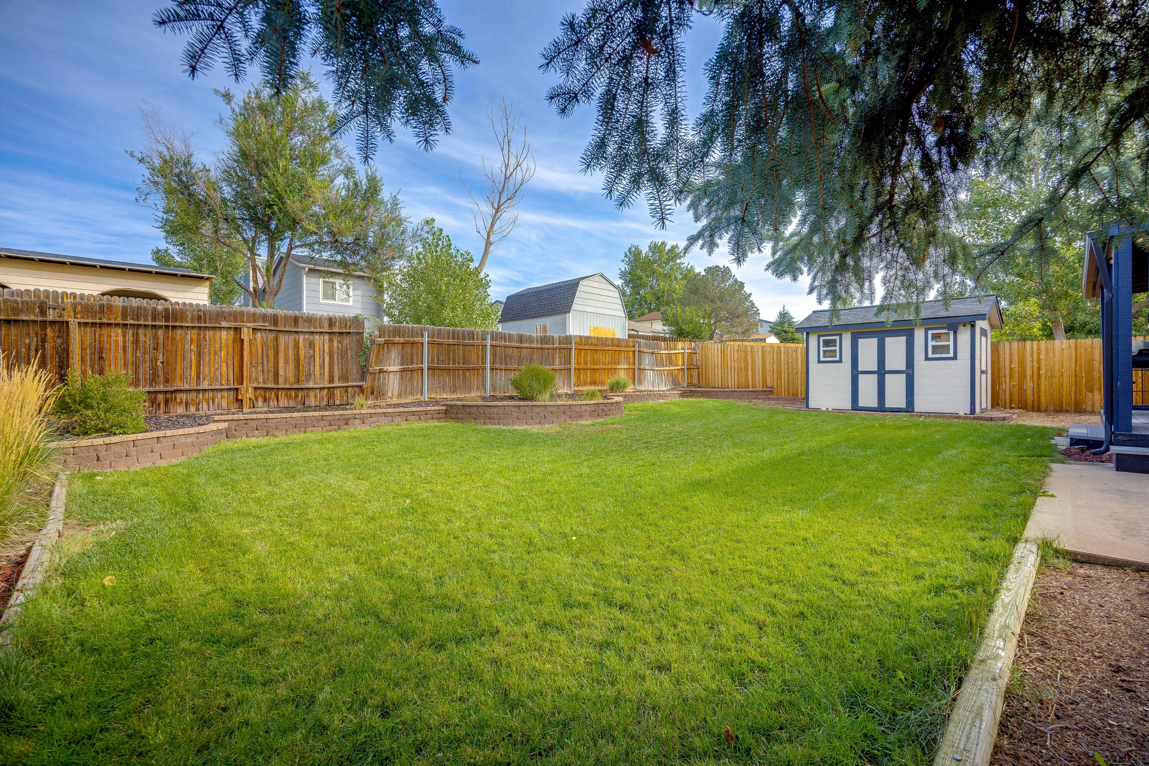 Large Fenced Backyard