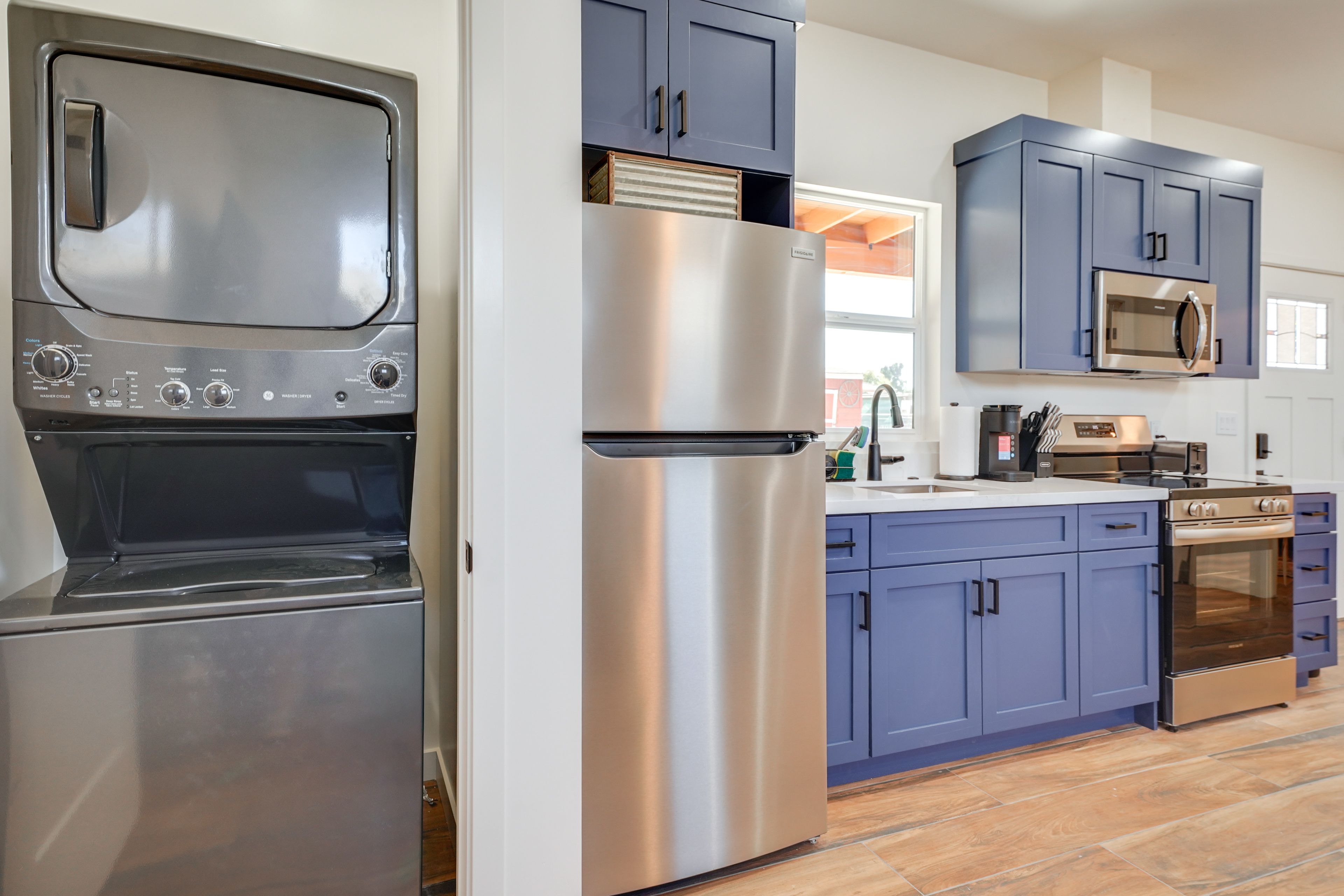 Stacked Laundry Machines