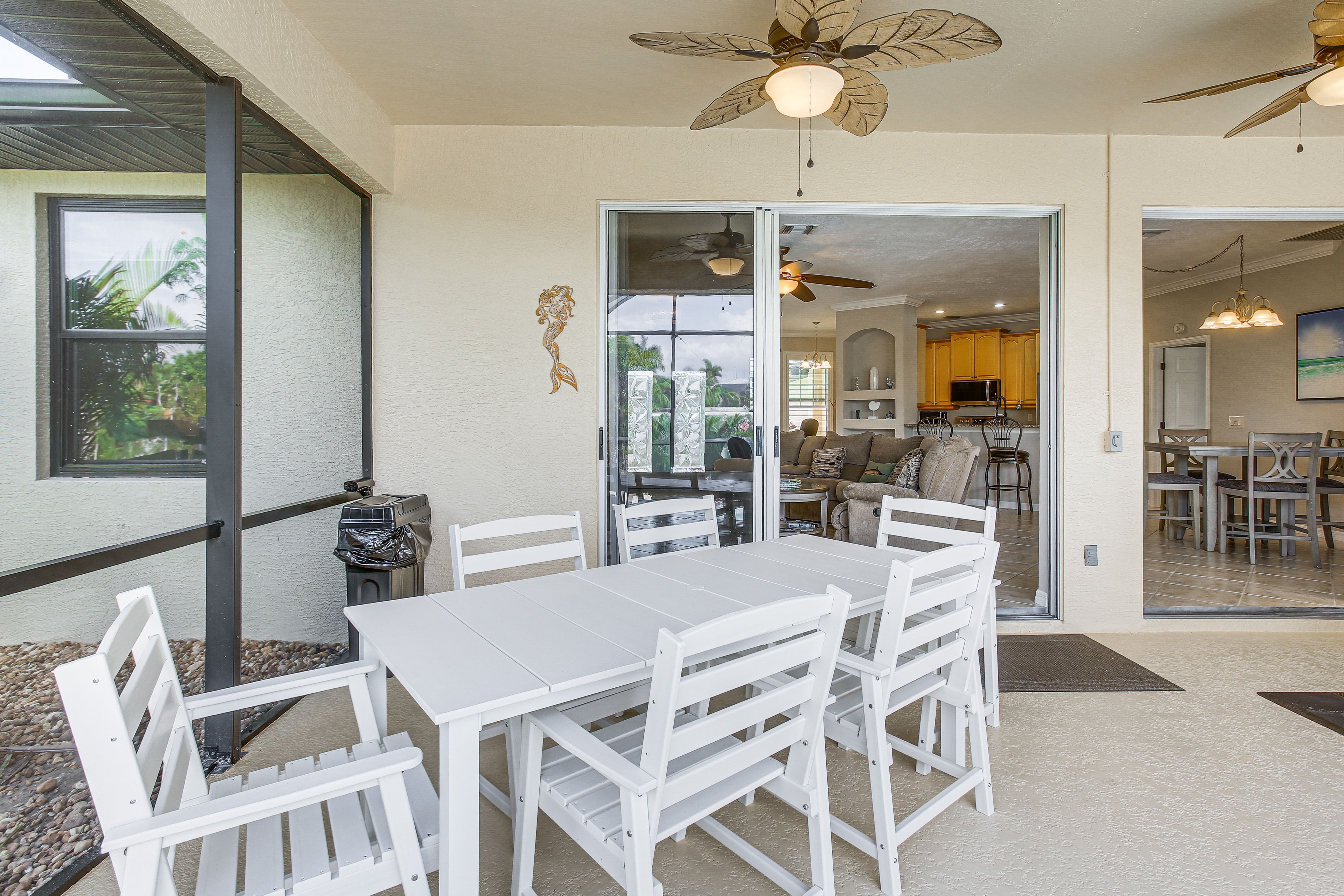 Covered Patio | Dining Area | Outdoor Kitchen w/ Grill, Fridge & Ice Maker