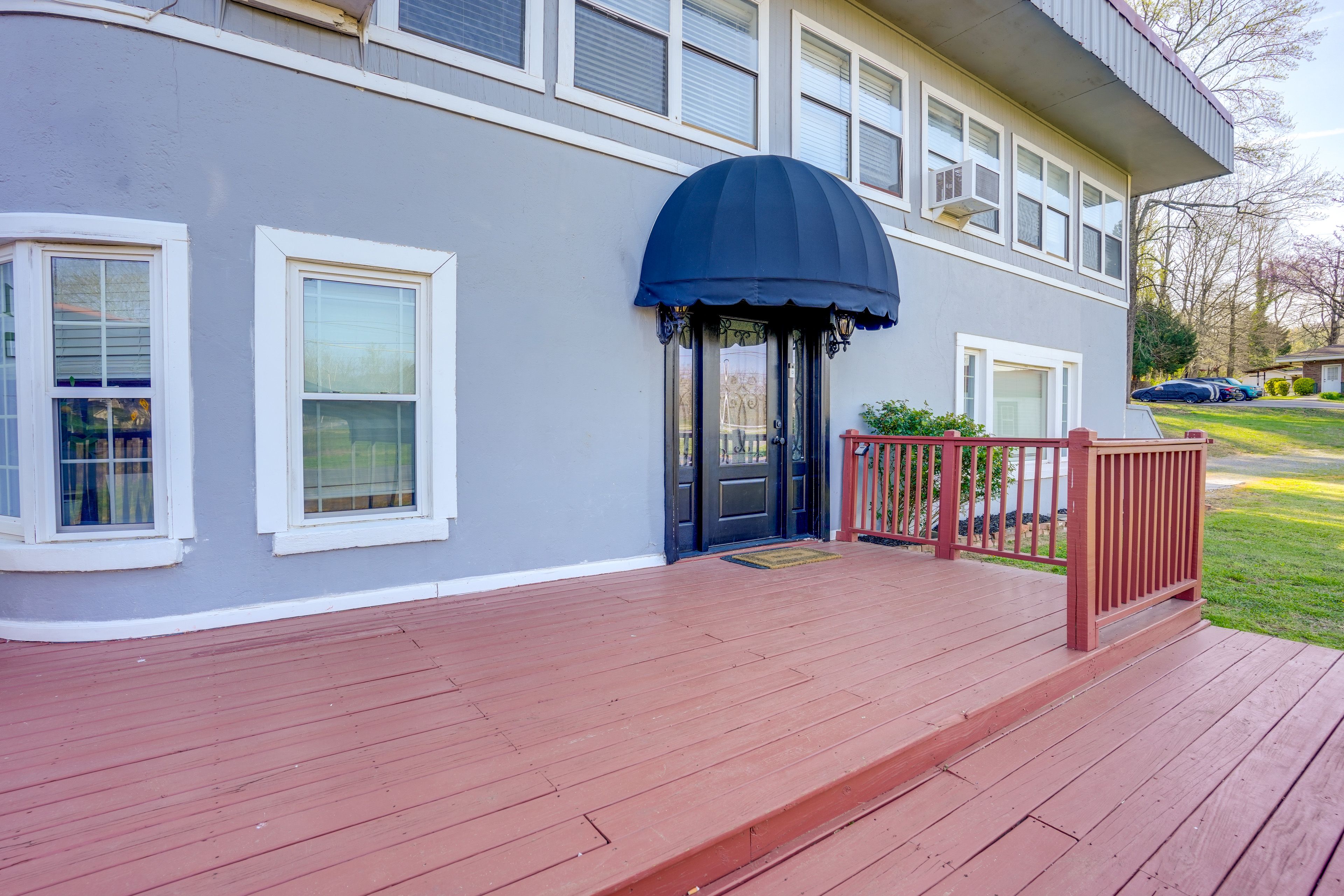 Exterior | Shared Deck | 1st-Floor Unit