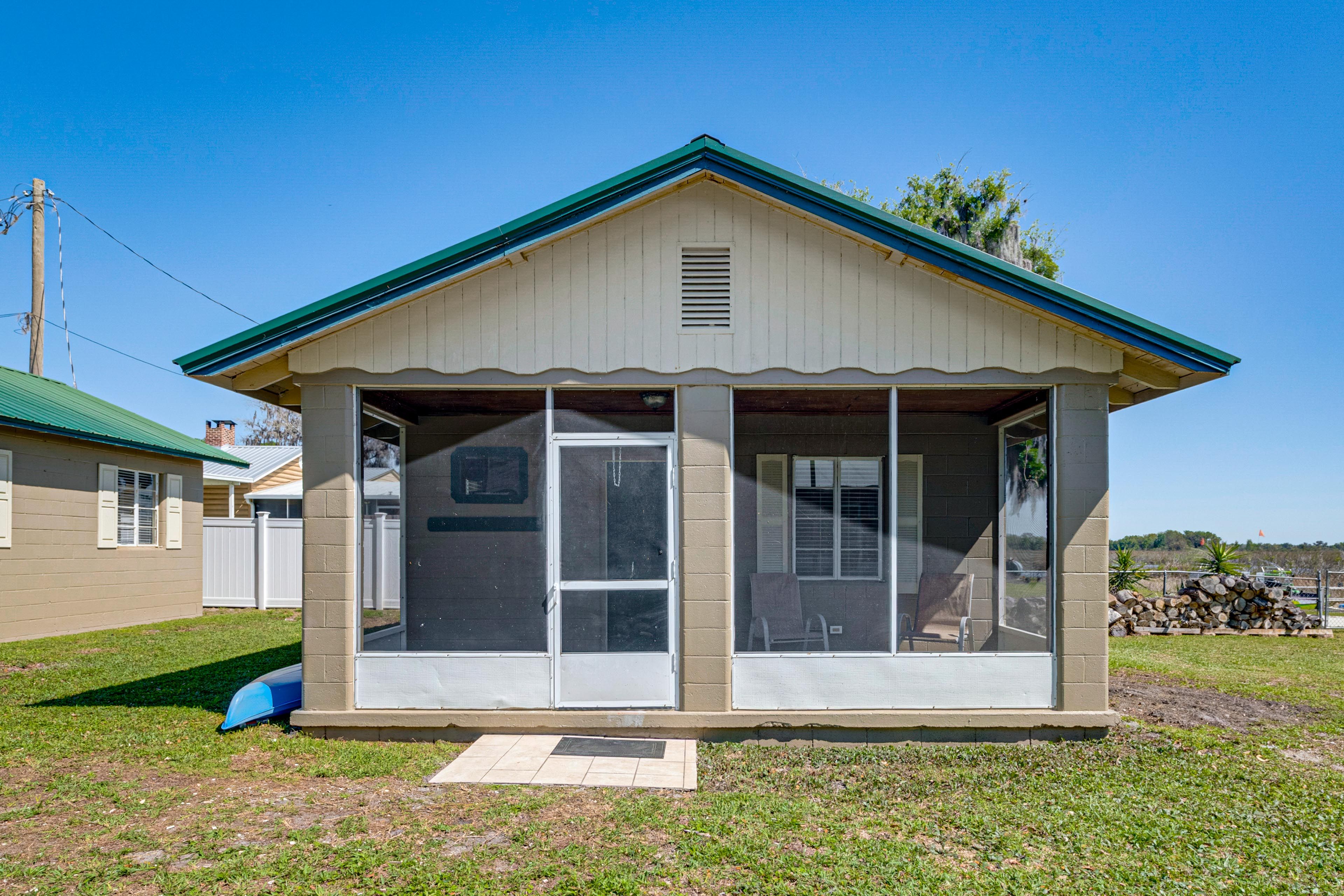 Cabin Exterior | Community Parking Lot (2 Vehicles) | Boat Trailer Parking