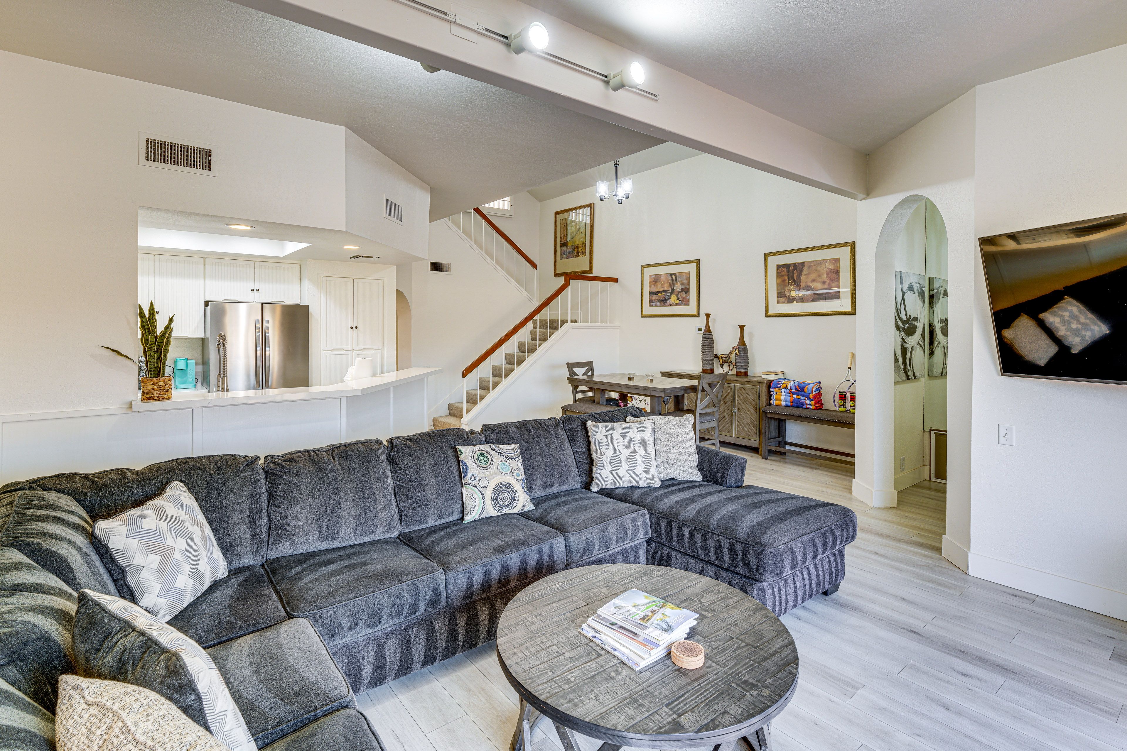 Interior | Open Floor Plan | Free WiFi | 2-Story Townhome