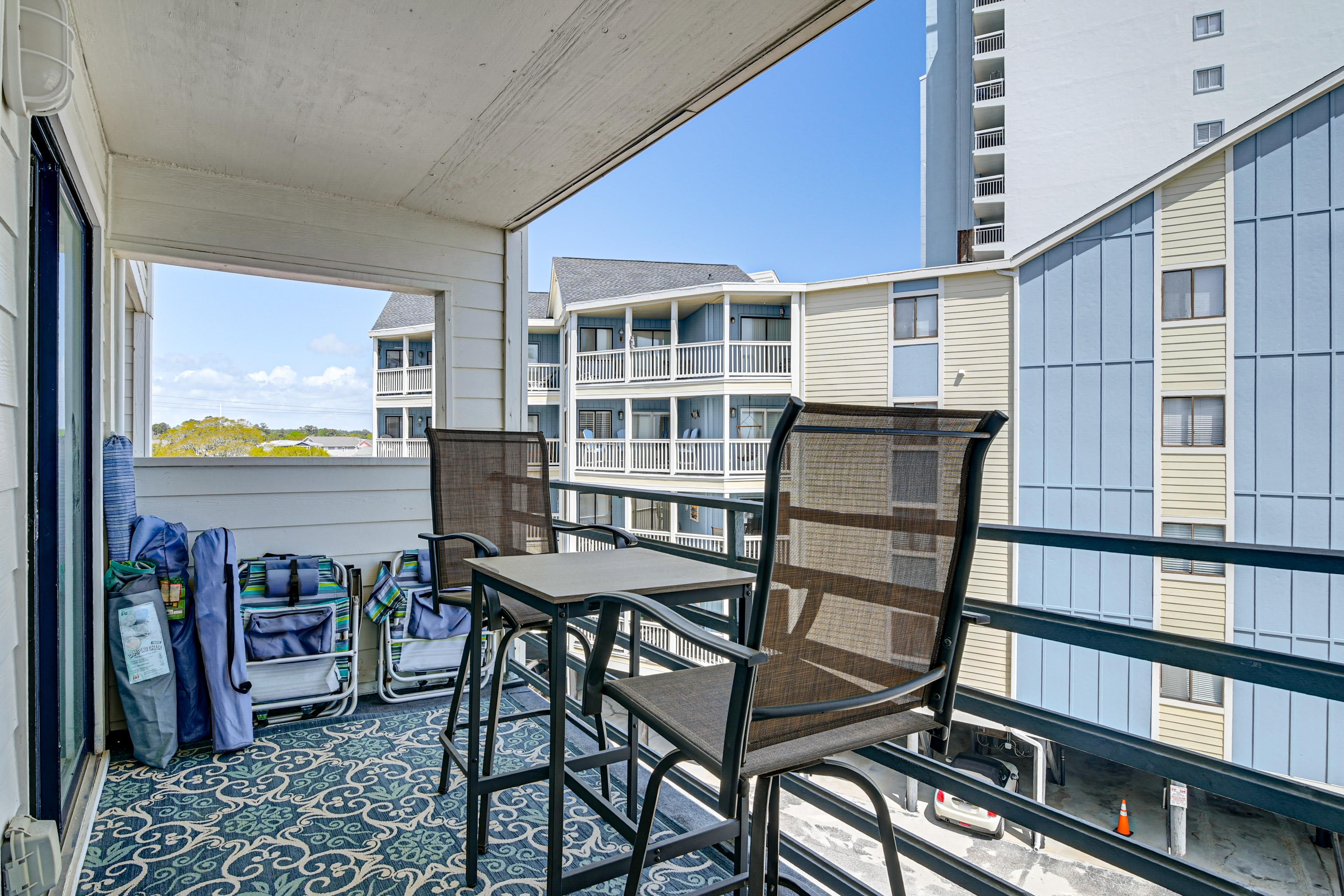 Private Balcony | Access via Living Room