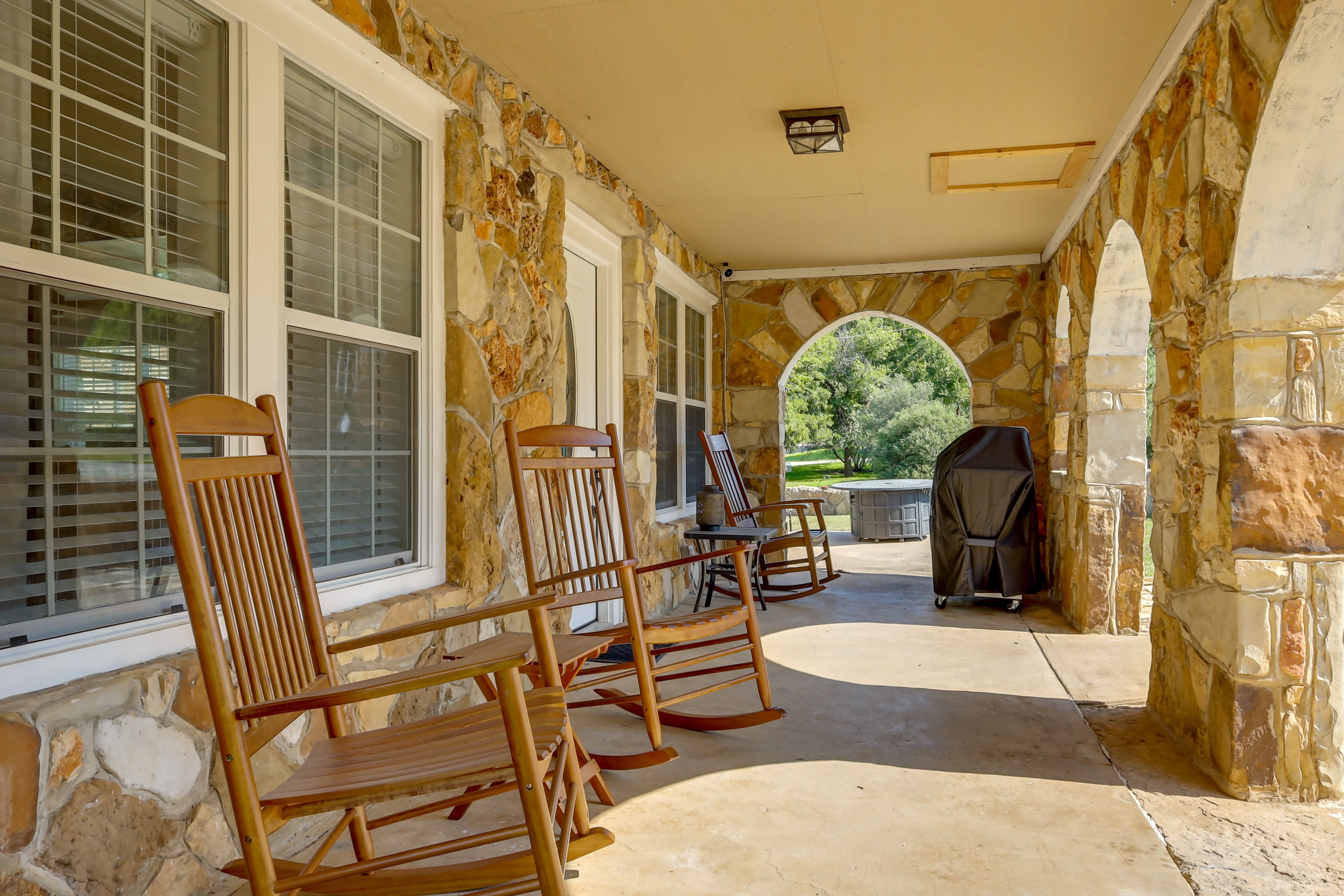 Covered Porch | Outdoor Seating | Gas Grill
