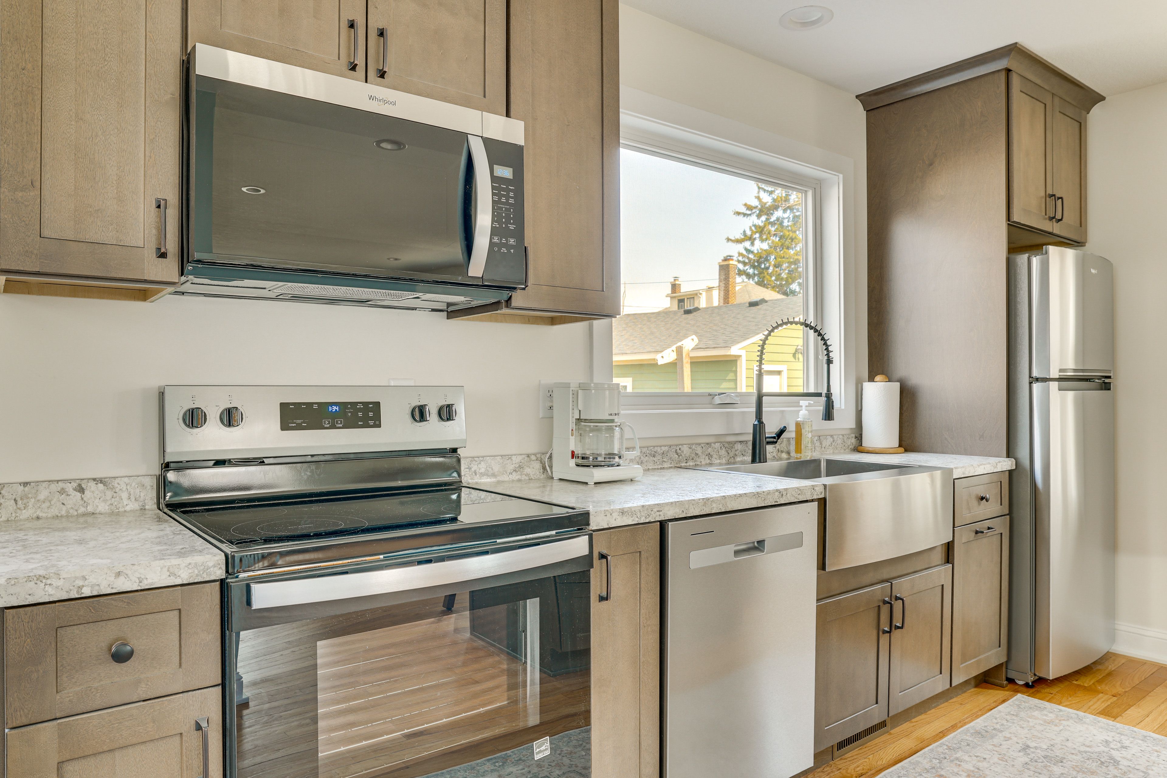 Property Interior | 3-Story Home | Free WiFi | Central A/C & Heating