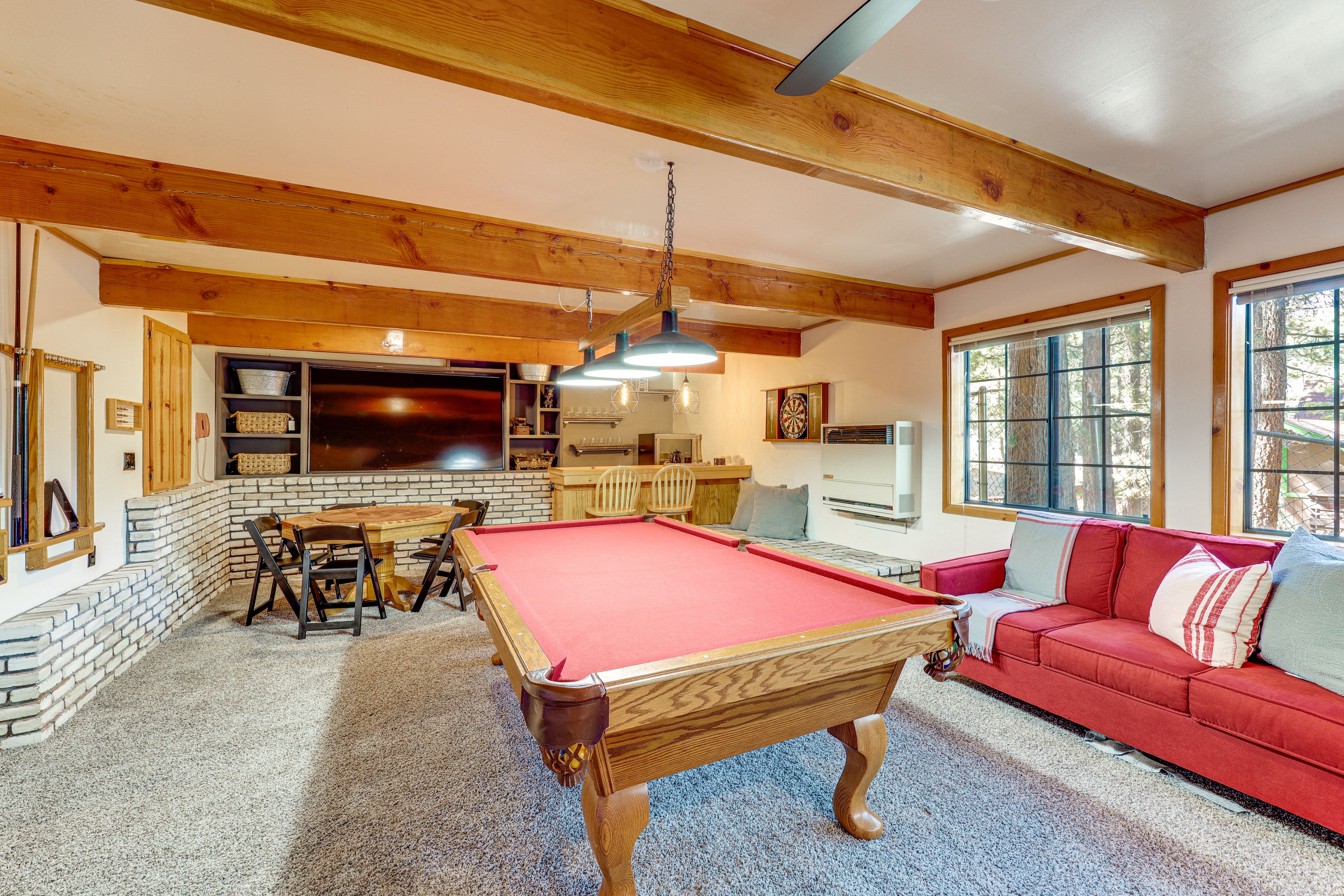 Game Room | Pool Table | Poker Table | Dartboard | Bar