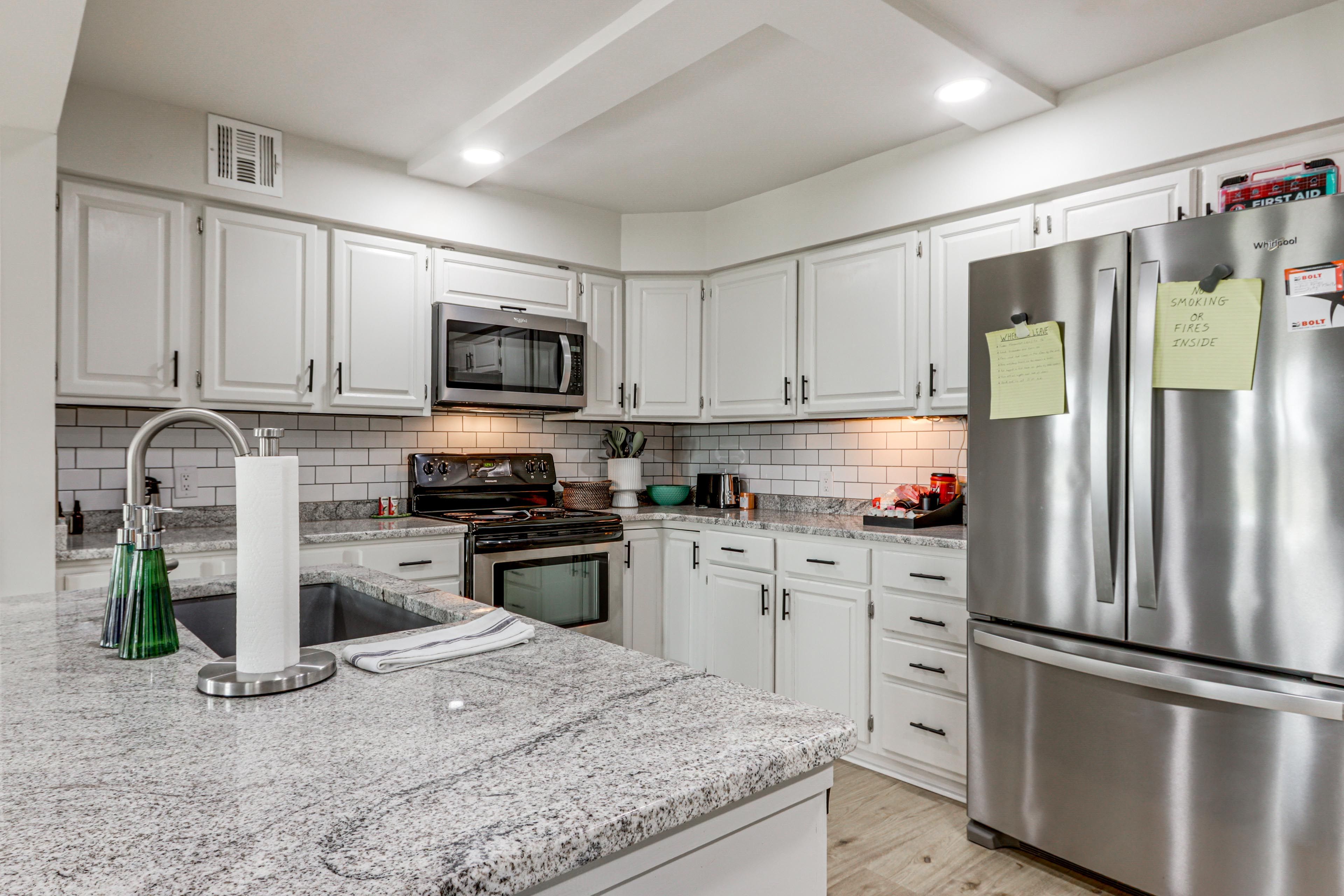 Kitchen | Single-Story Home | Central Heating & A/C