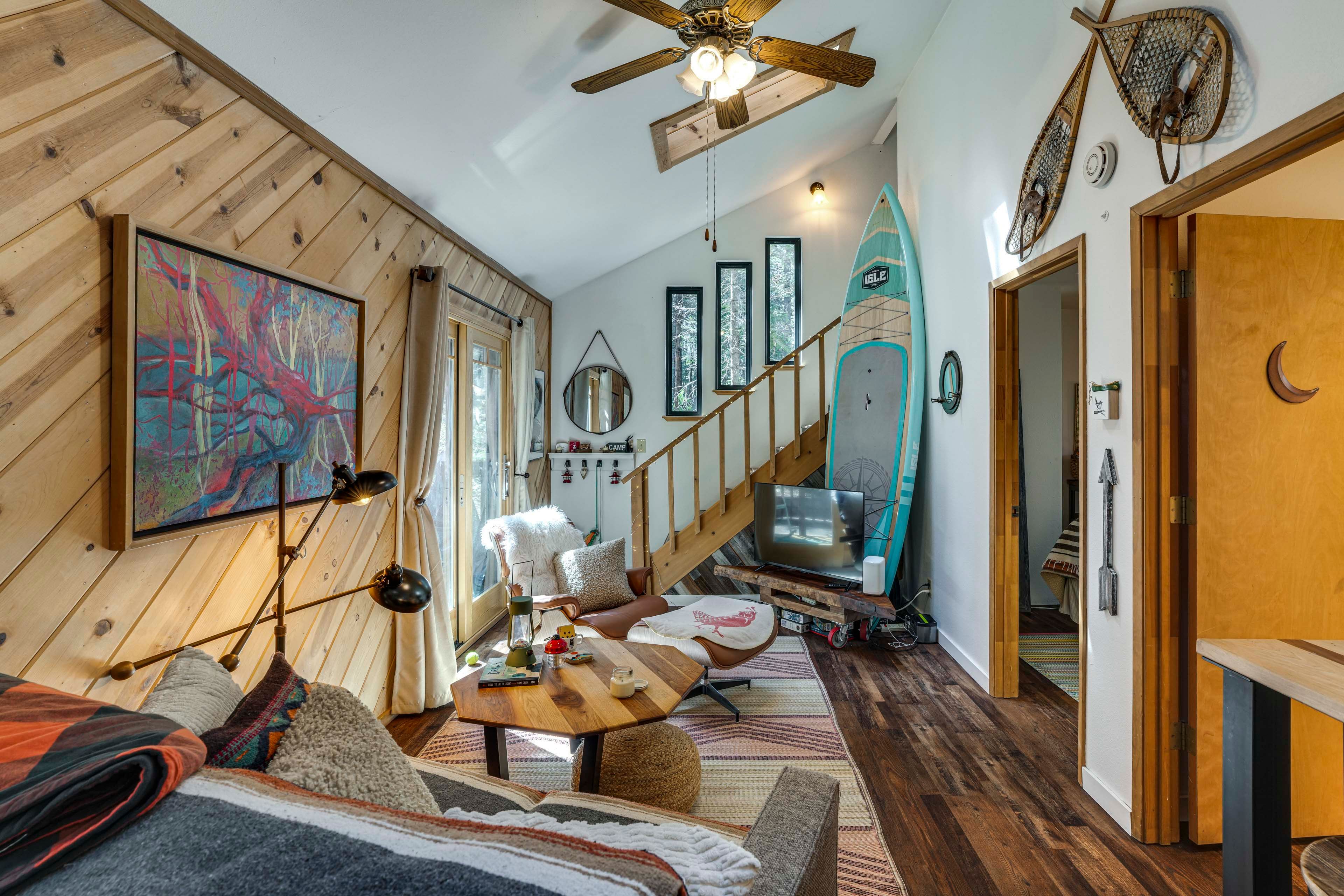 Living Room | Smart TV | Wood-Burning Stove