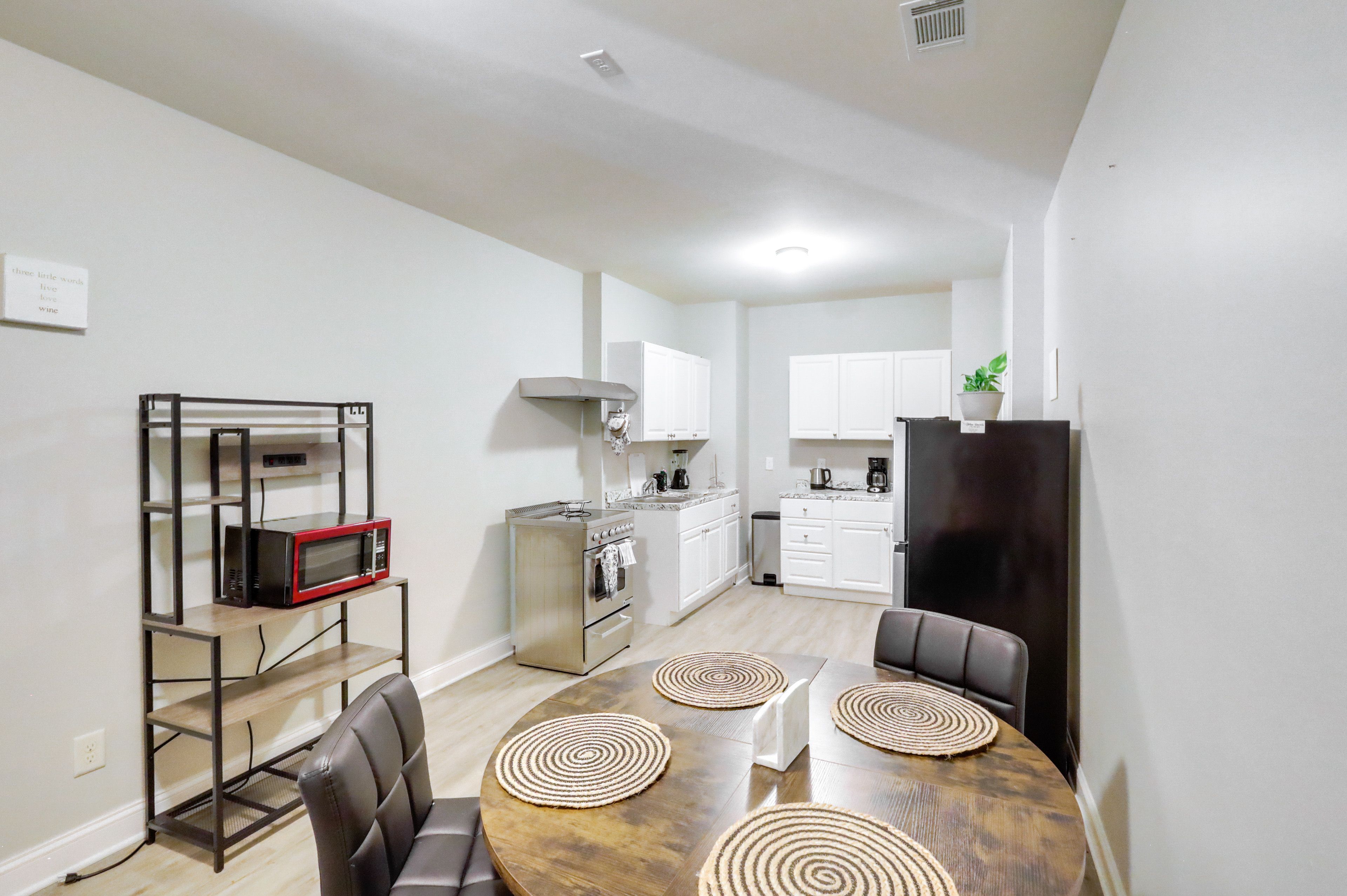 Dining Area & Kitchen | Single-Story Unit on Lower Level