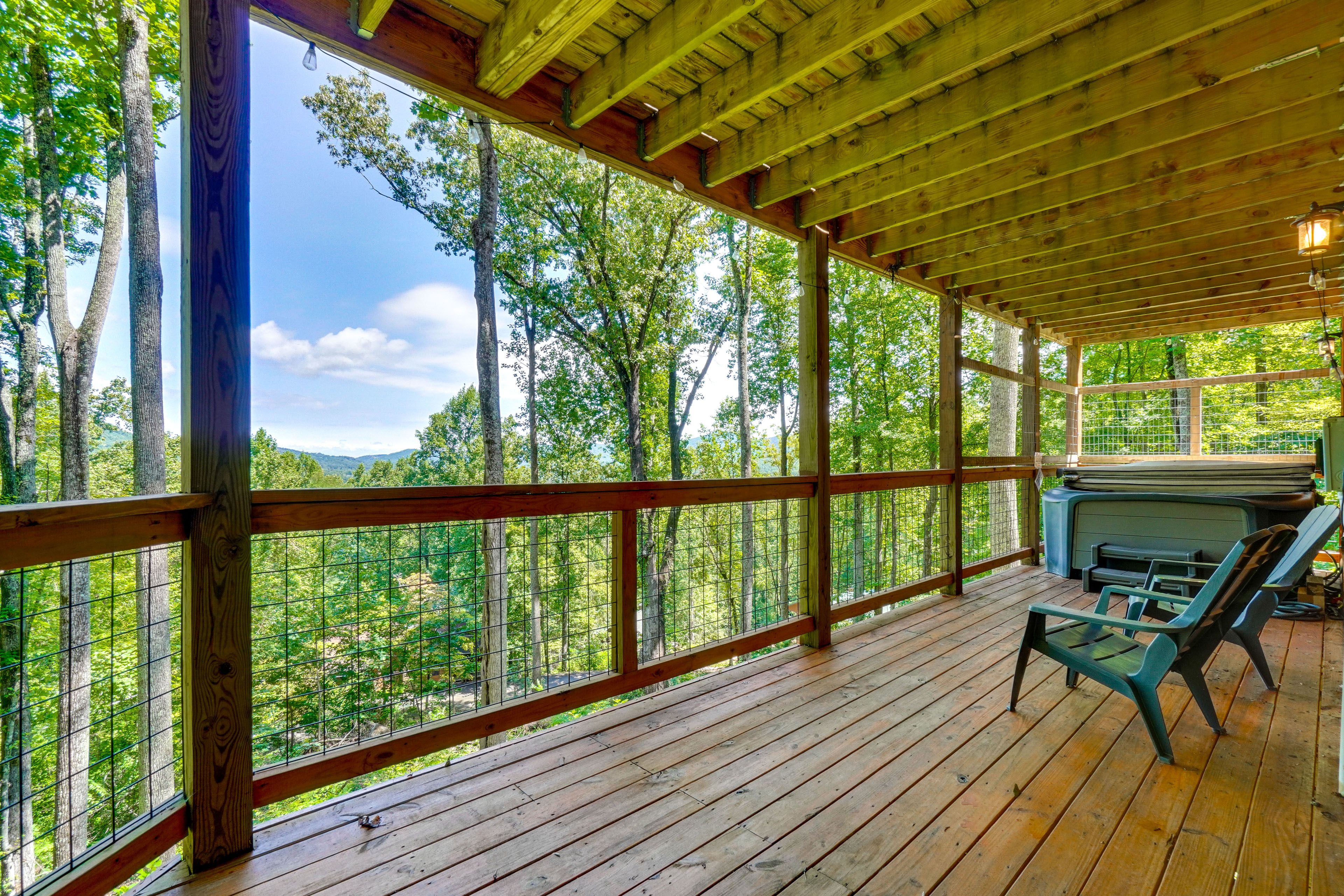 Furnished Decks | Mountain Views | Outdoor Dining Area | Private Hot Tub
