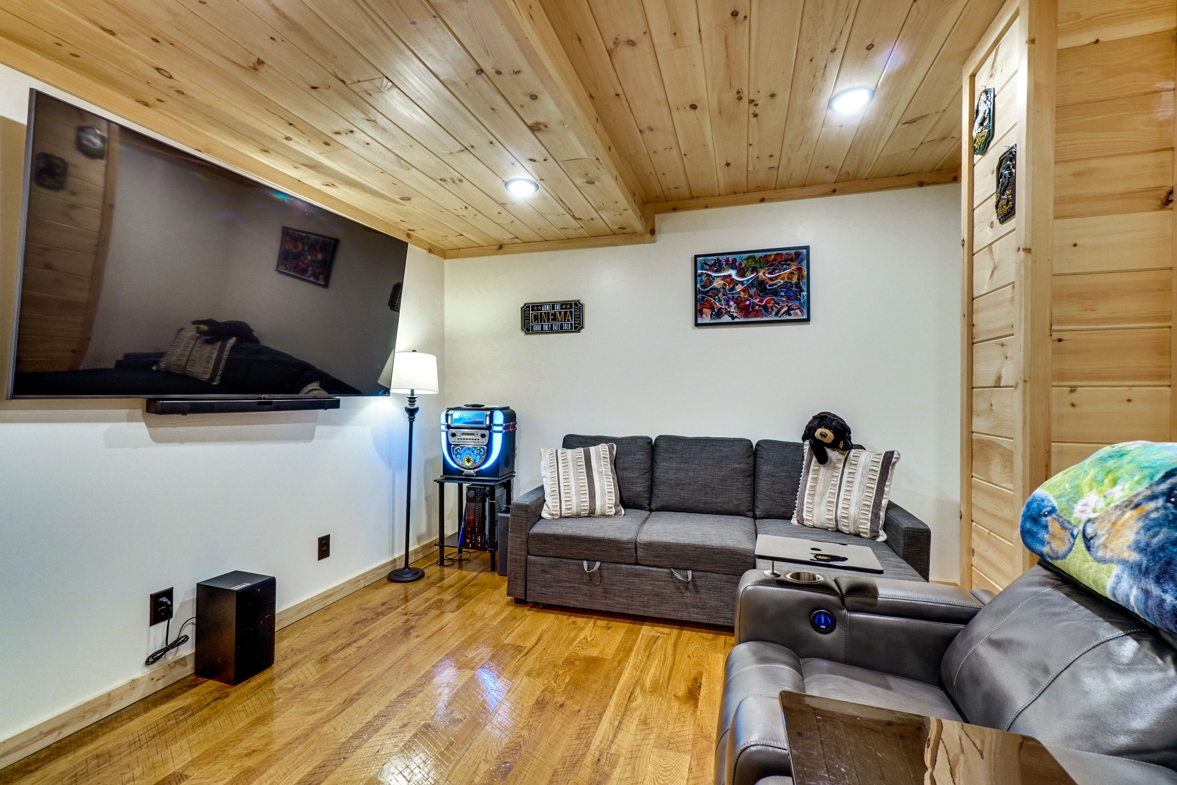 Theater Room | Lower Level | Twin Sleeper Sofa