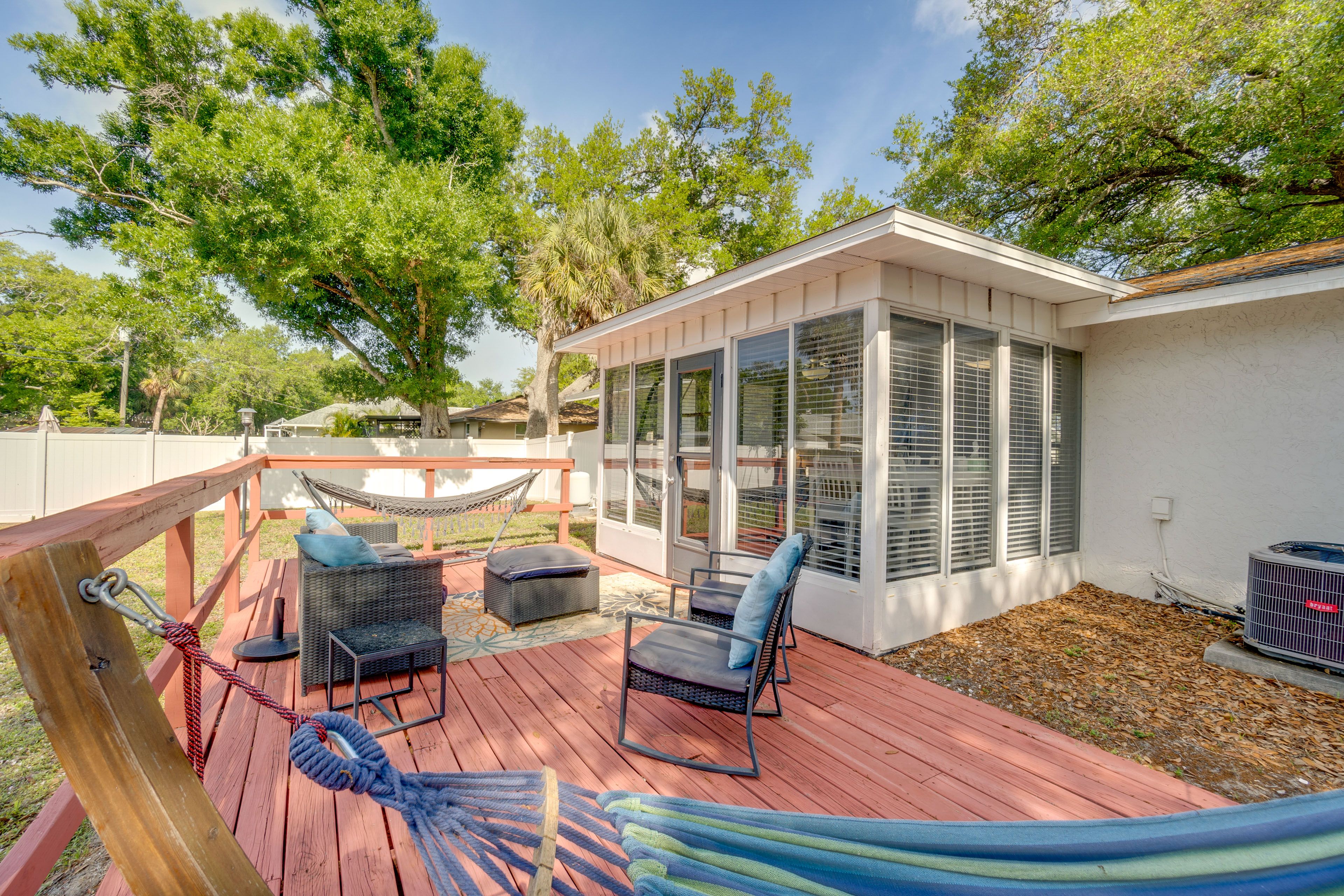 Furnished Deck | Hammocks | Private Yard