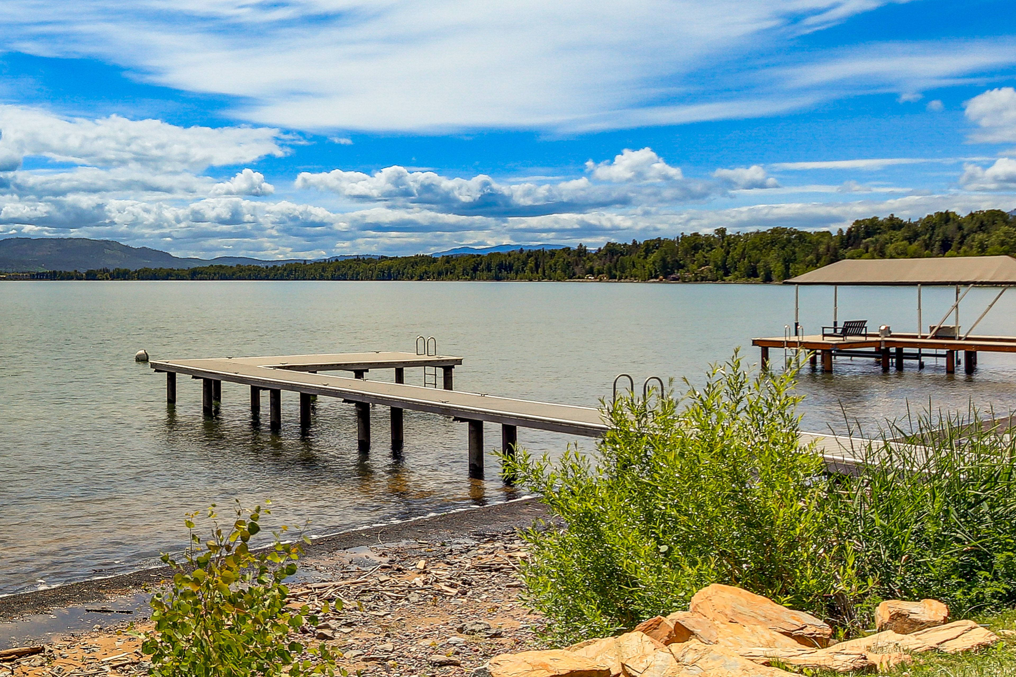 Lake Front | 2-Story Home | Spacious Yard | Private Hot Tub