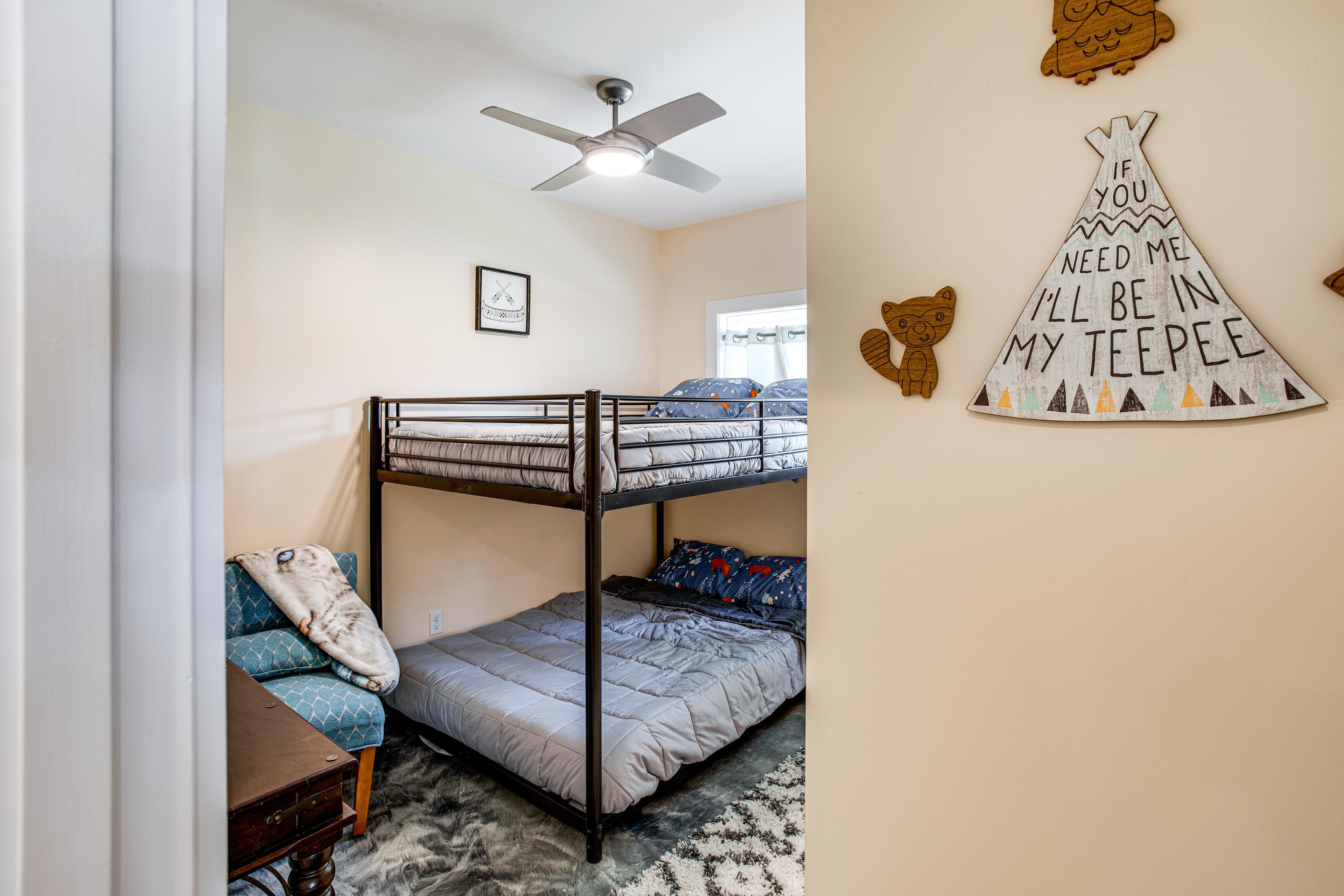 Bedroom 4 | Lower Level | Full Bunk Bed
