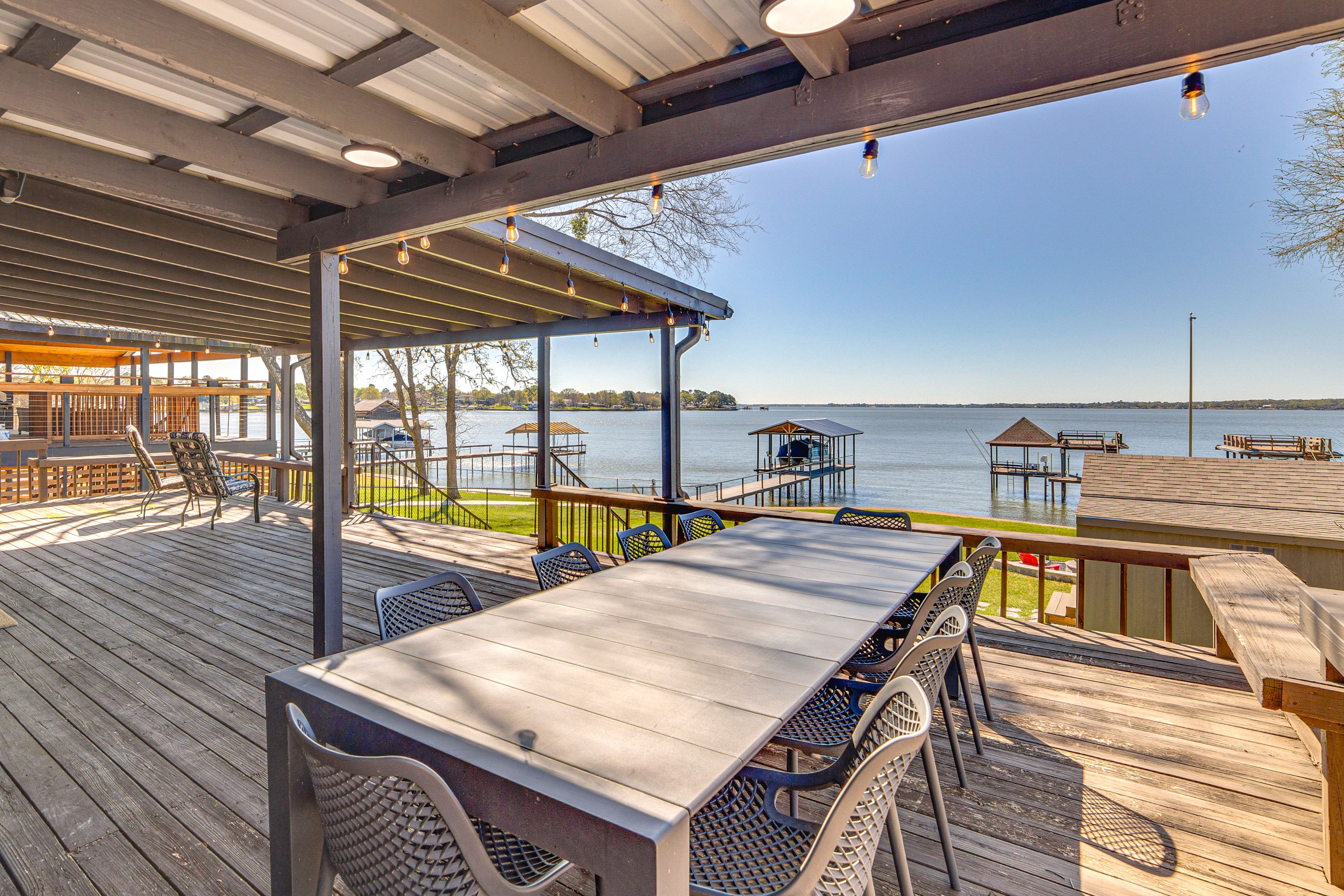 Deck | Dining Area | Grill | Lake Views