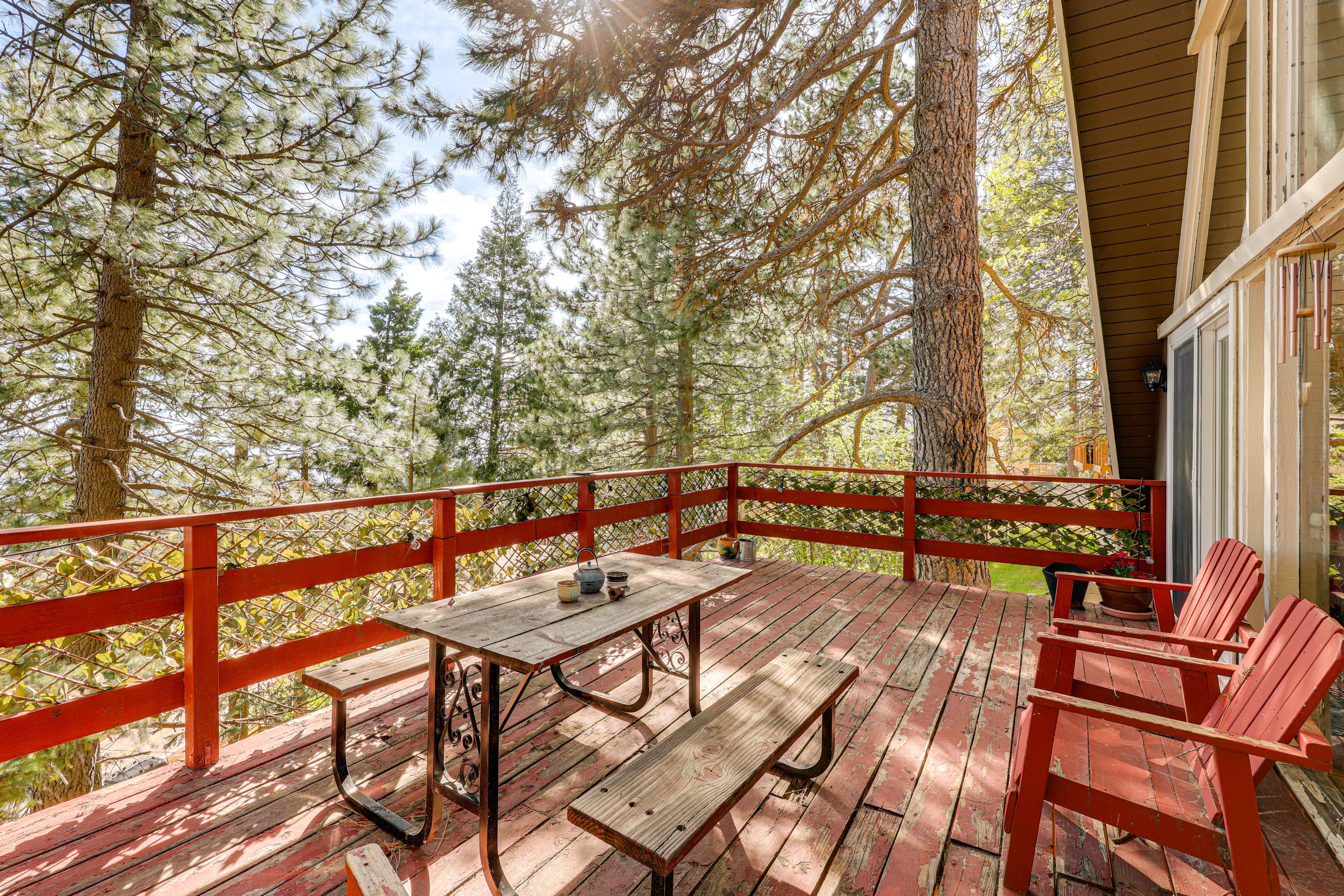 Furnished Deck | Forest Surroundings