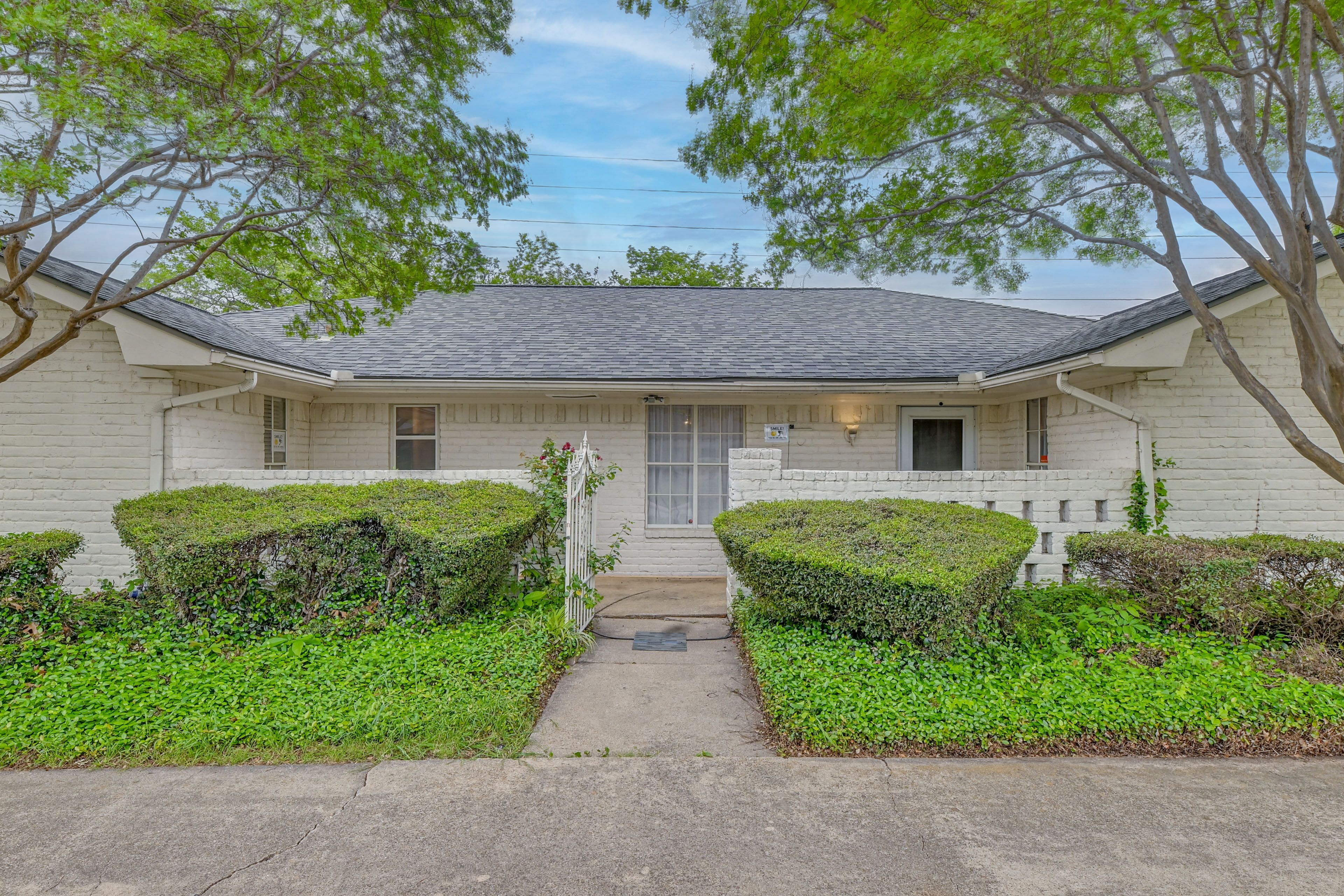 “Home is where the Heart is!” Guests are greeted by Heart-shaped shrubs!