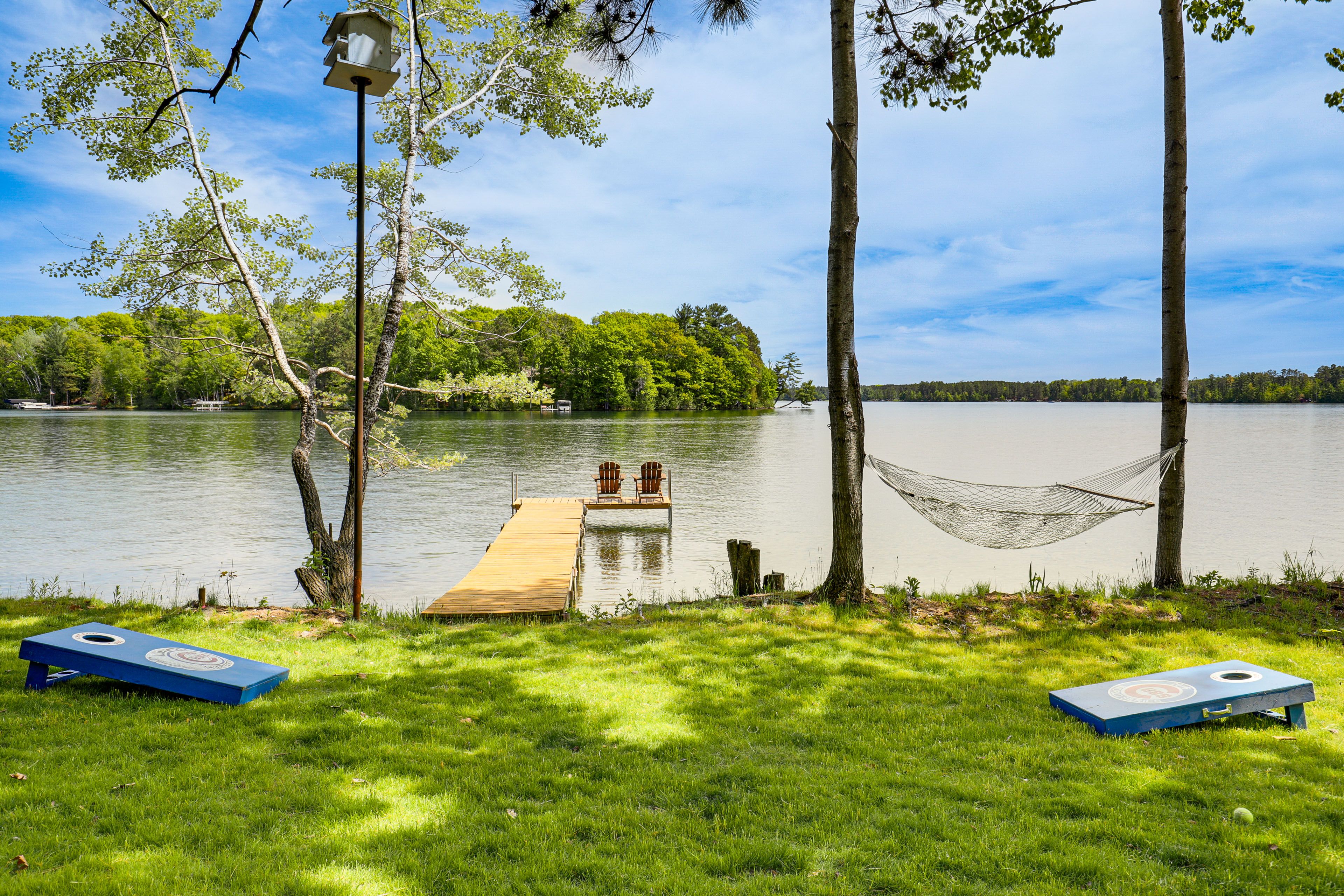 Waterfront Yard | Private Dock | Crescent Lake Access
