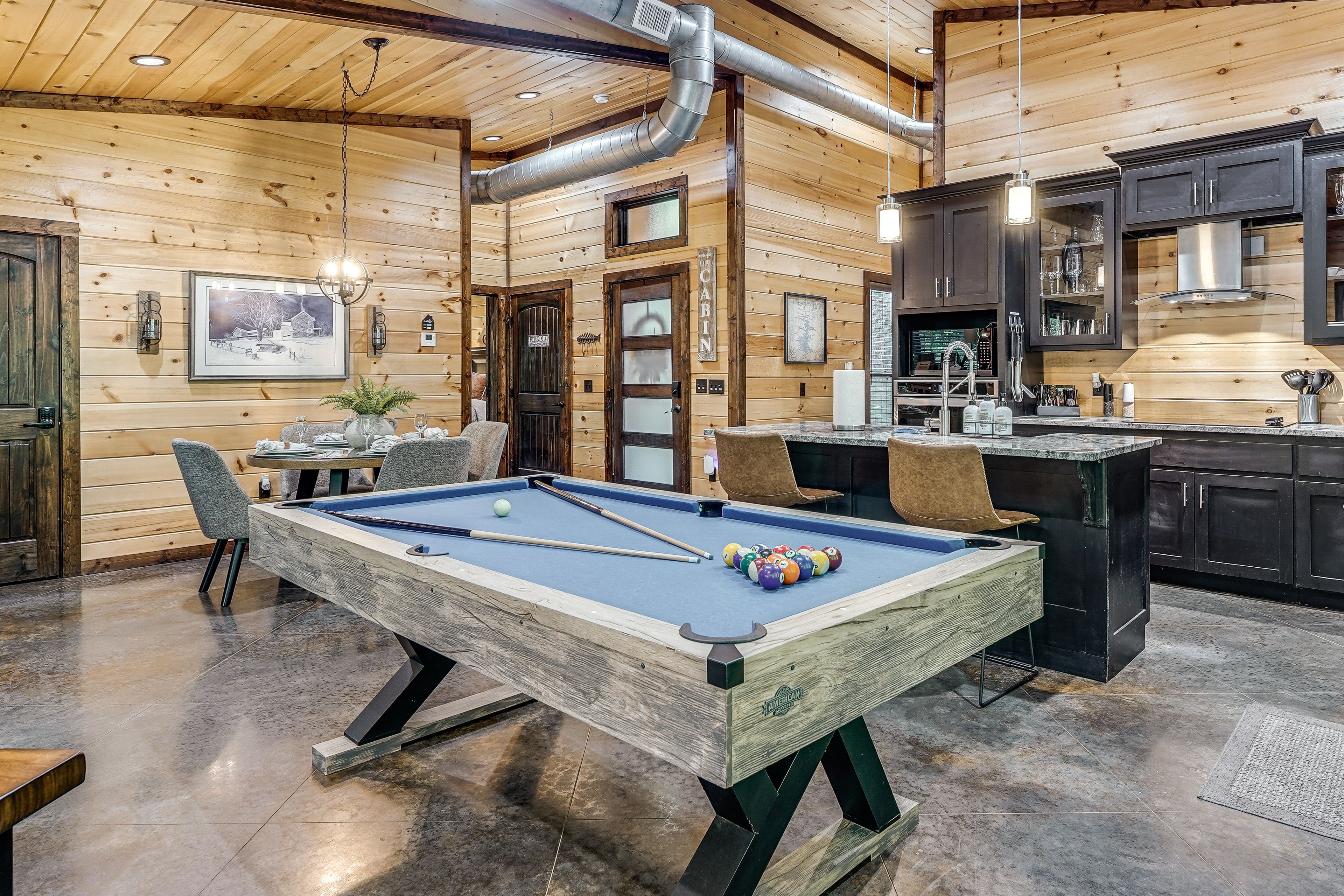 Interior | Open Floor Plan | Pool Table
