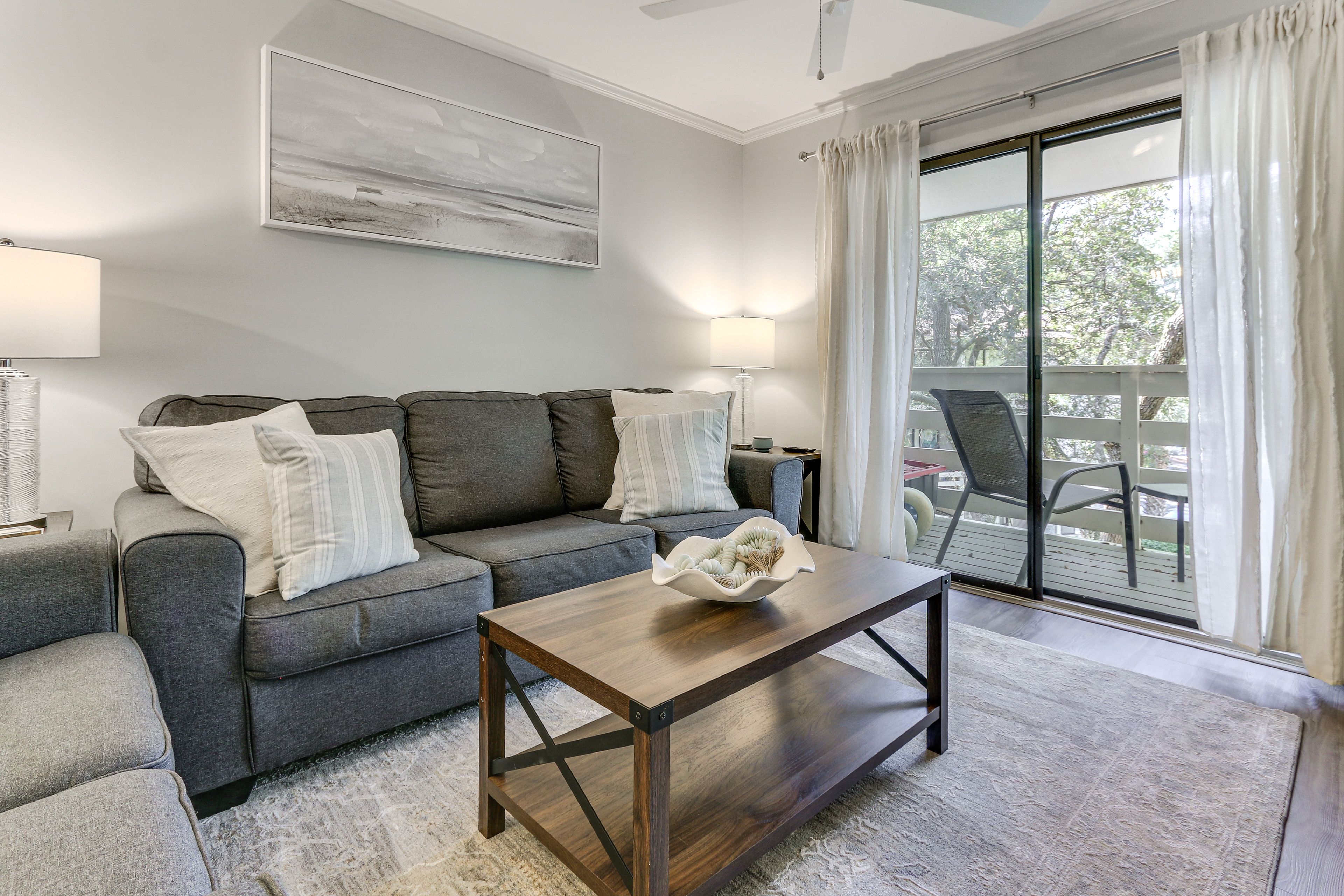 Living Room | Queen Sleeper Sofa | Free WiFi | Single-Story Home