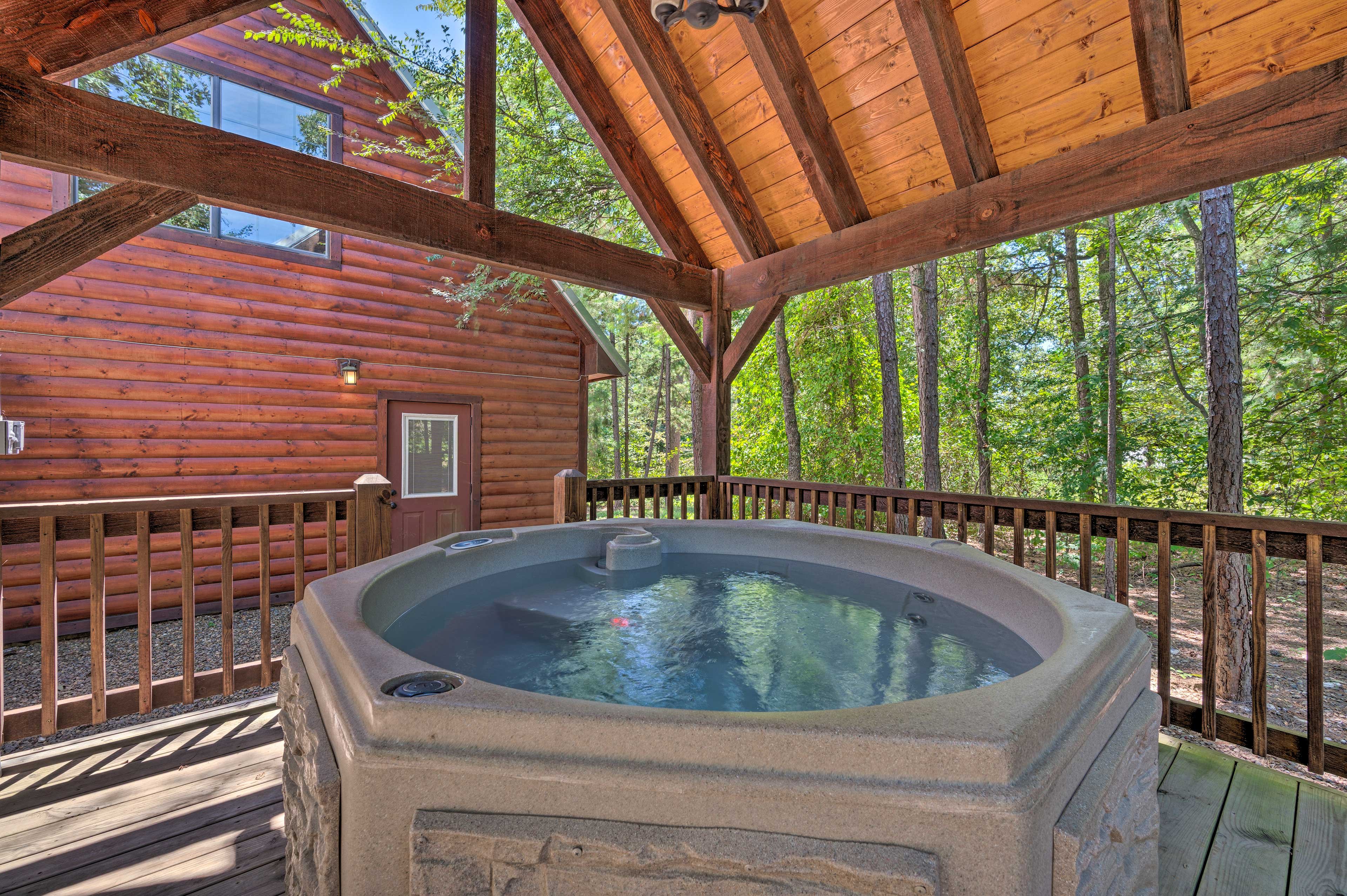 2 Private Hot Tubs