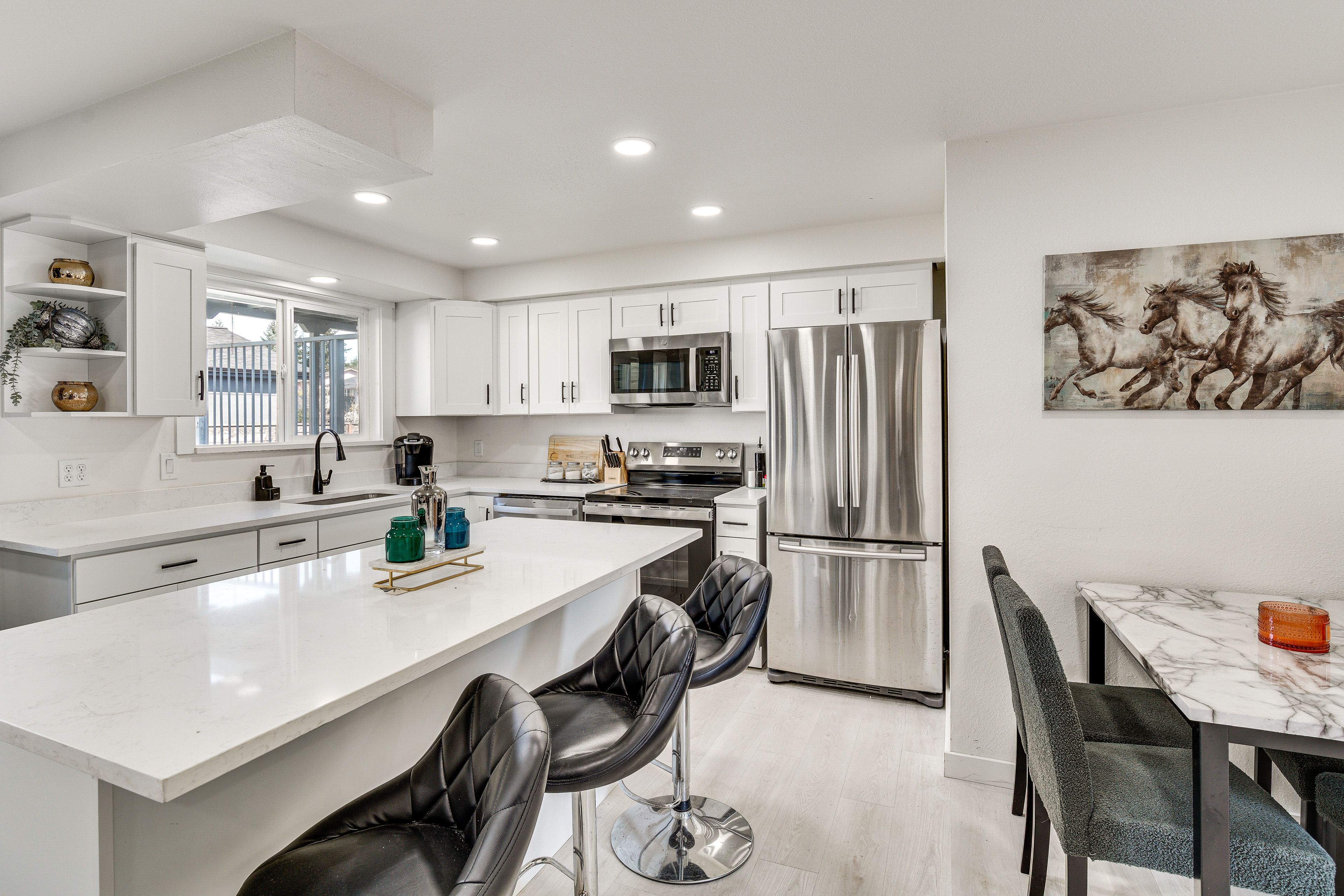 Kitchen & Dining Area | Updated Interior