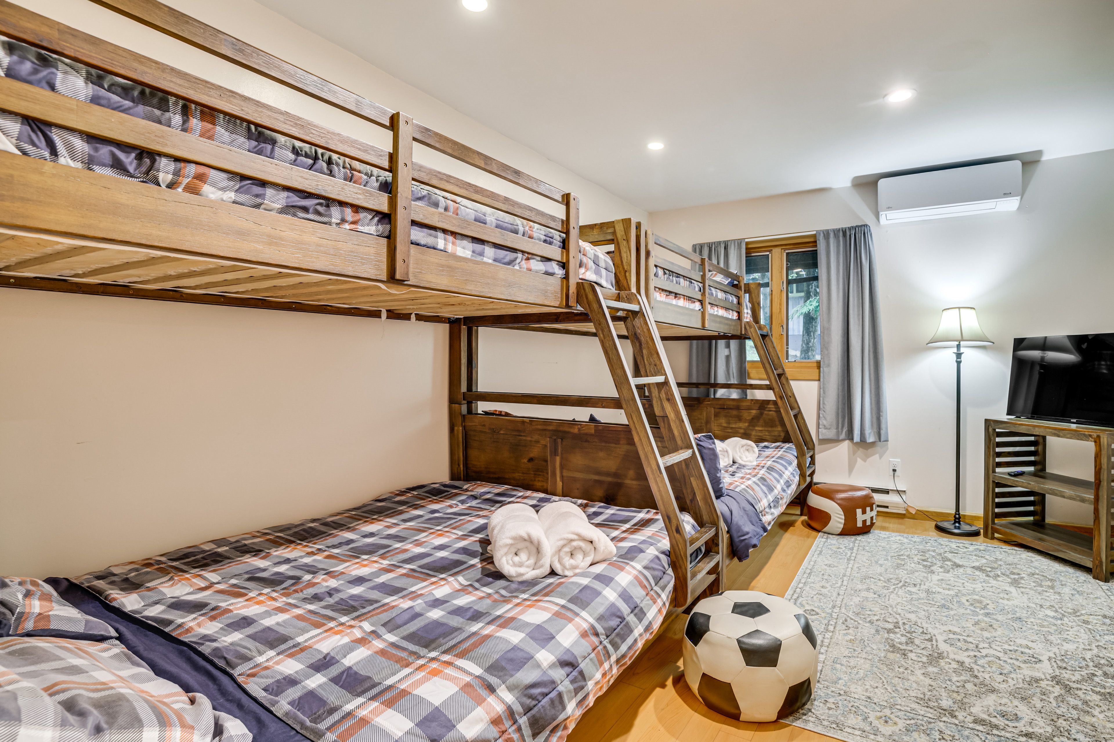 Bedroom 2 | 2 Twin/Full Bunk Beds | Lower Level