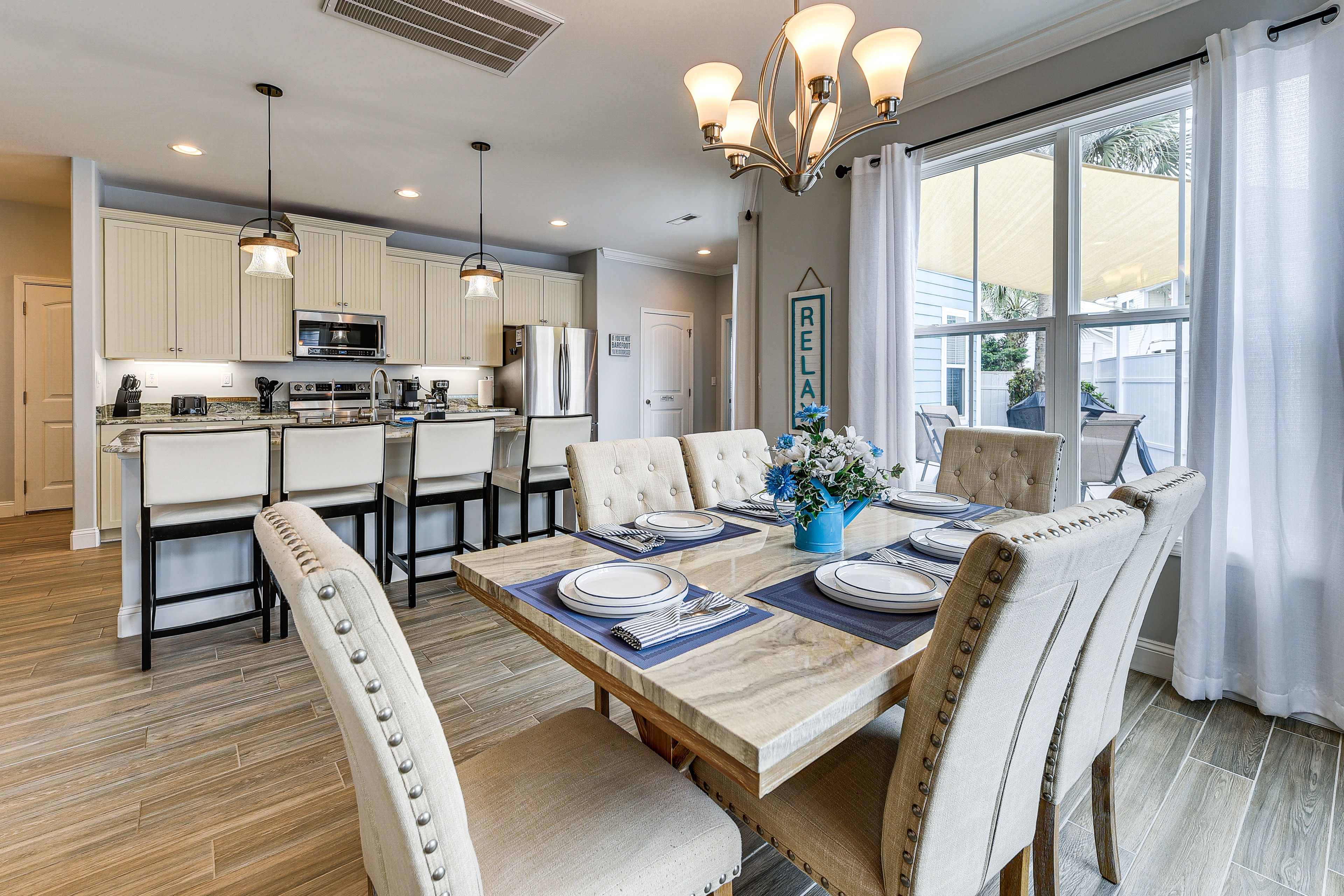 Kitchen & Dining Area | Central Heating & A/C