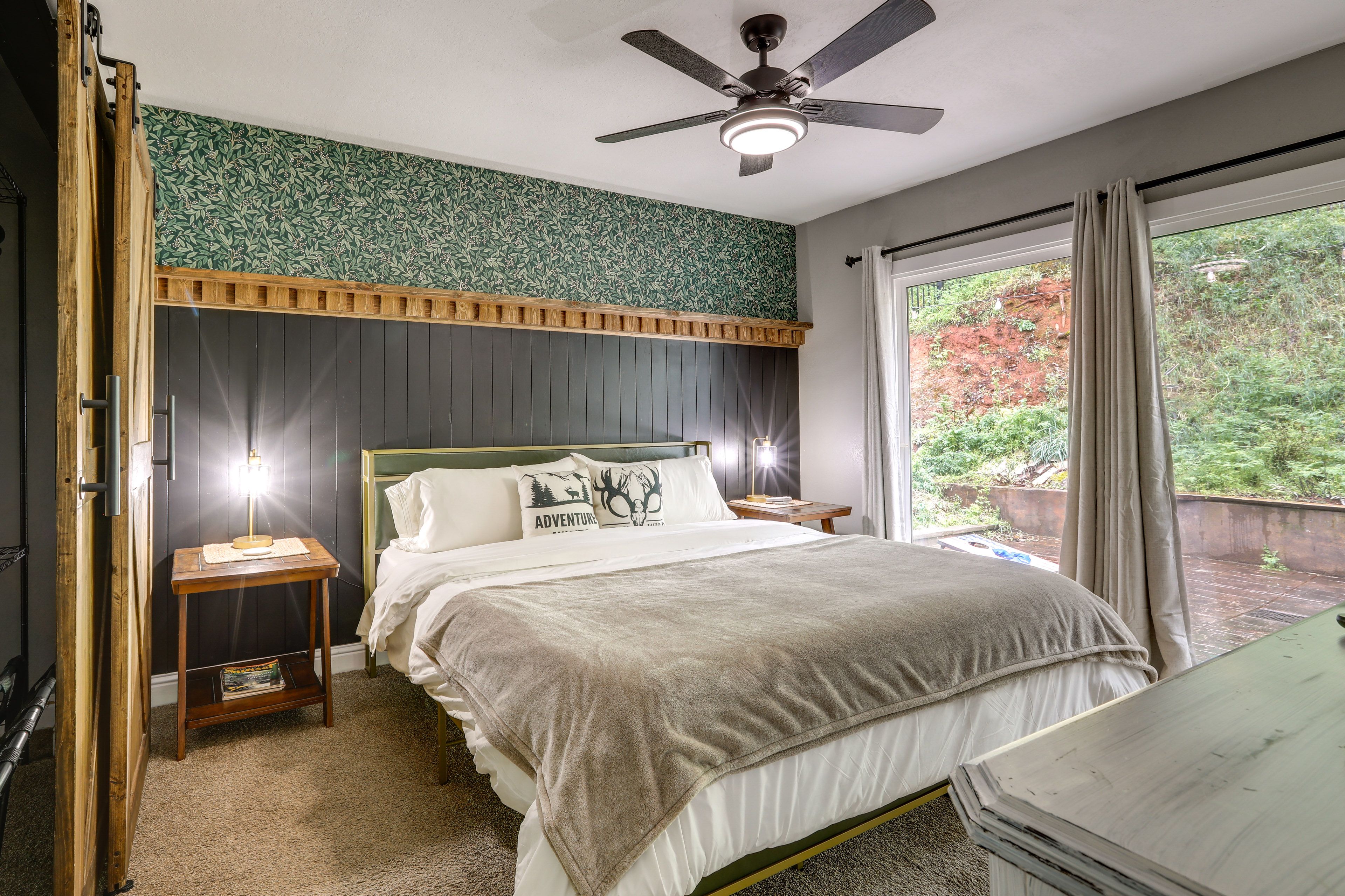 Bedroom 1 | King Bed | Main Floor | En-Suite Bathroom | Deck Access