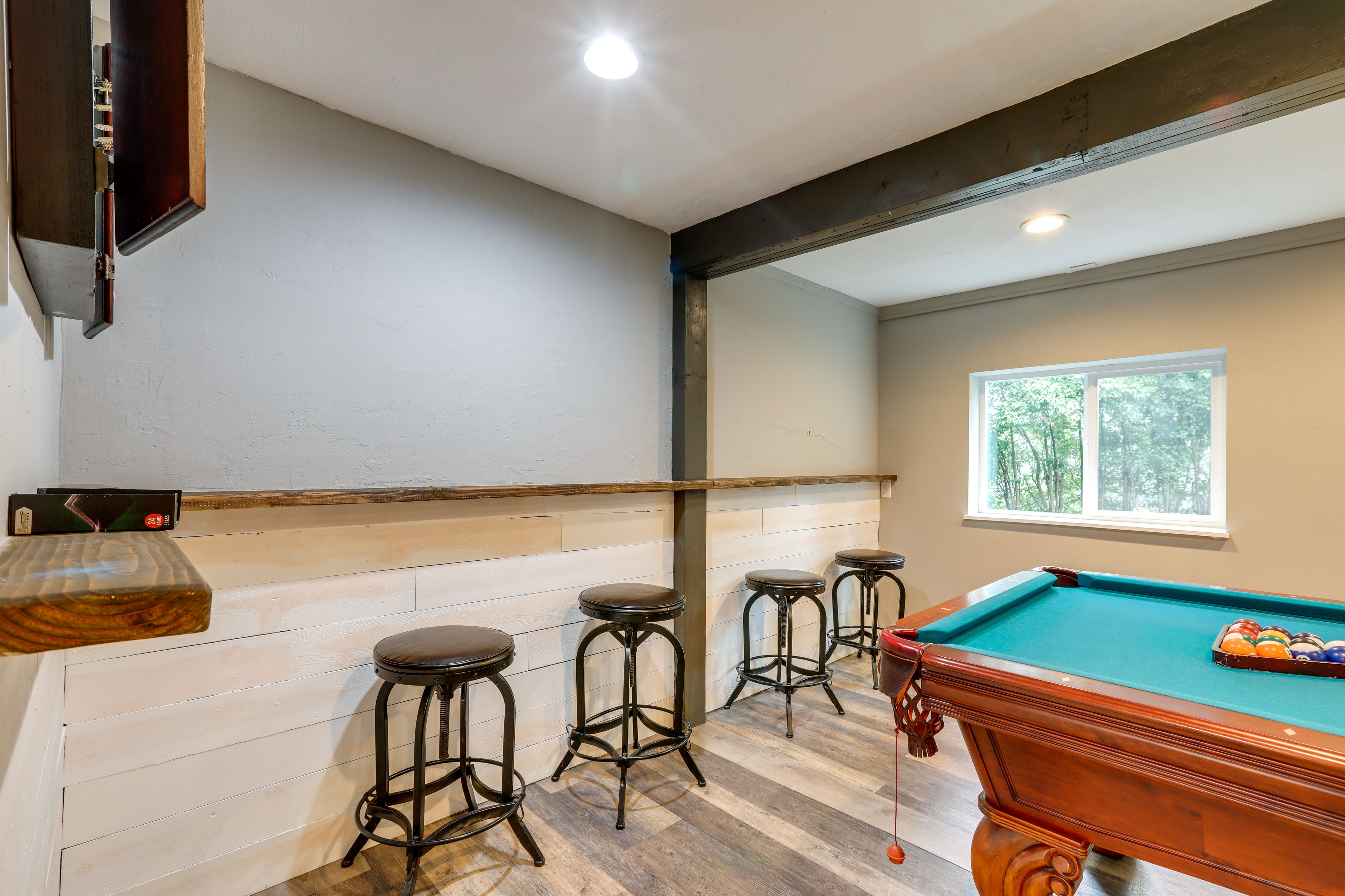 Game Room | Lower Level | Pool Table | Dartboard | Board Games