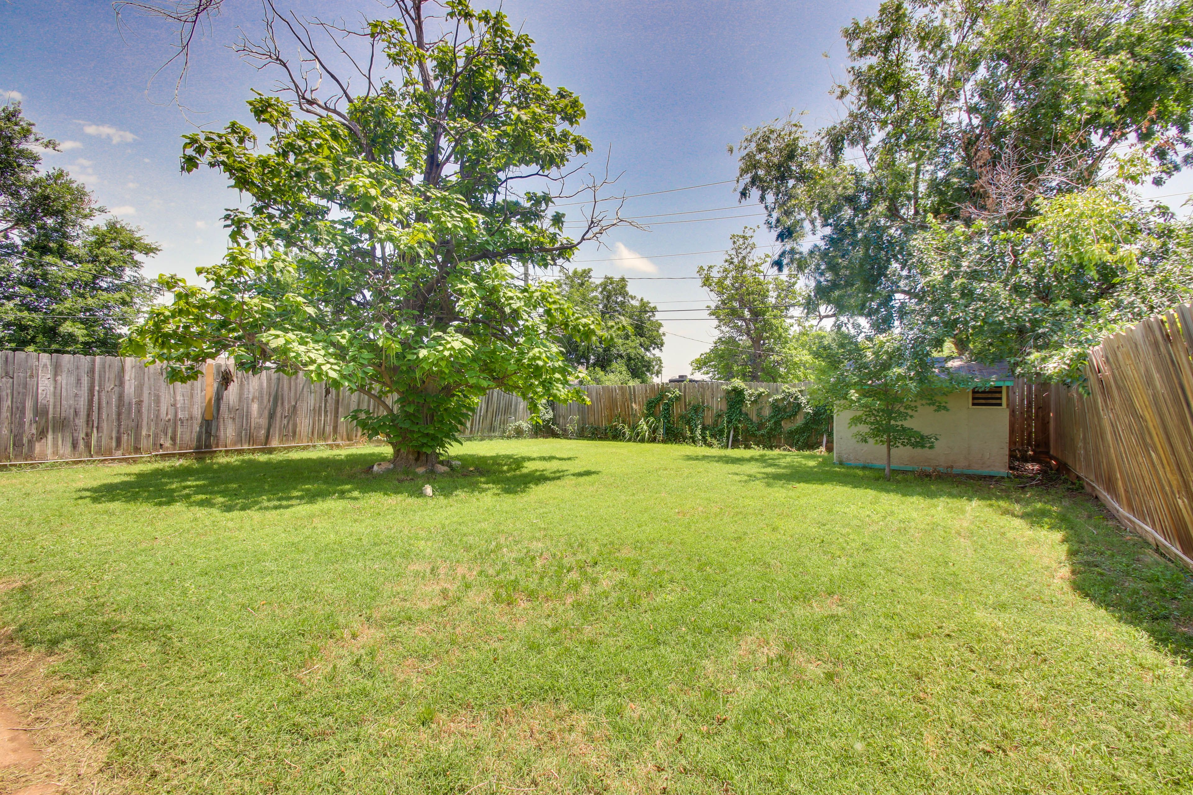 Fenced Backyard