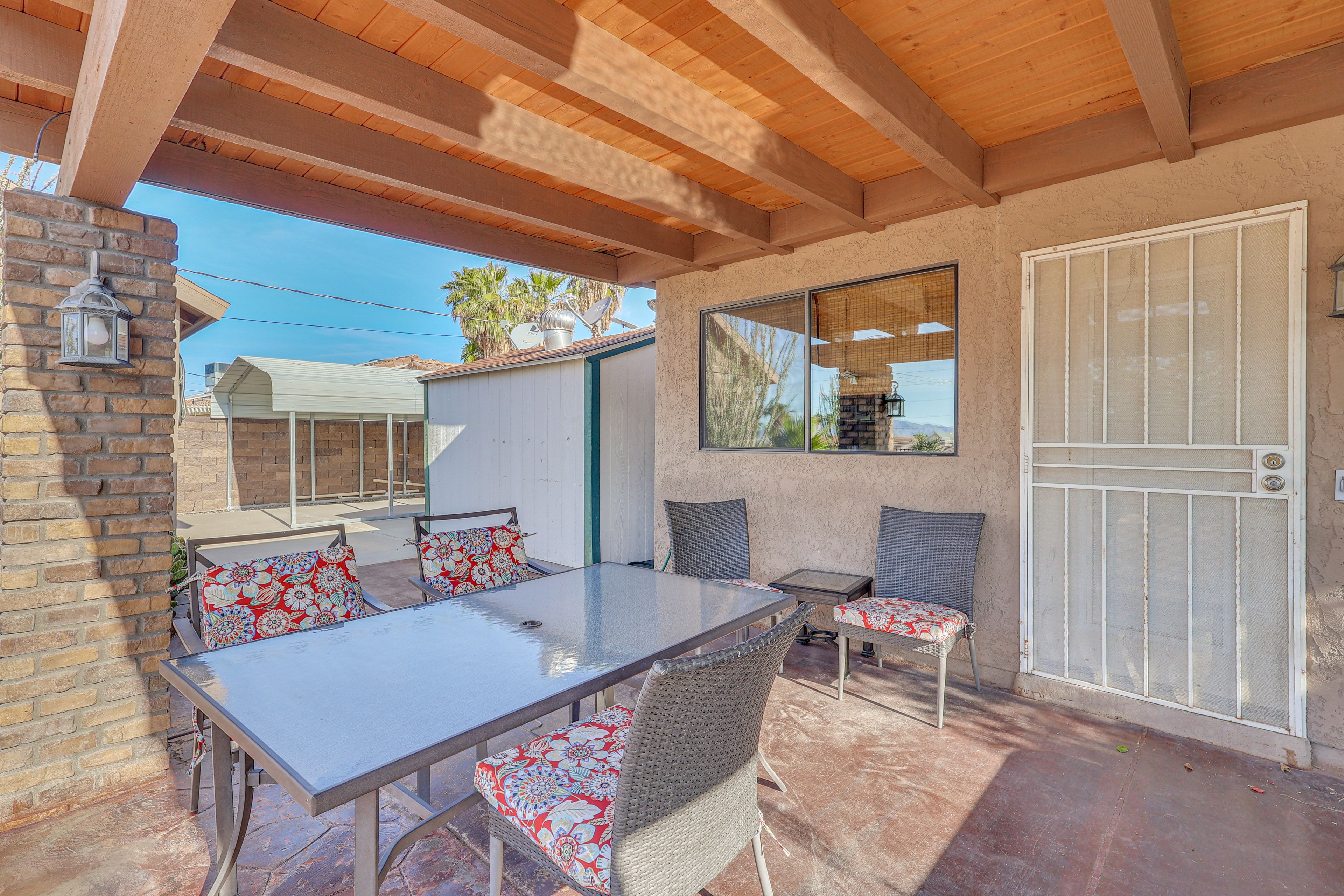 Covered Patio | Dining Area | Hot Tub | Gas Grills