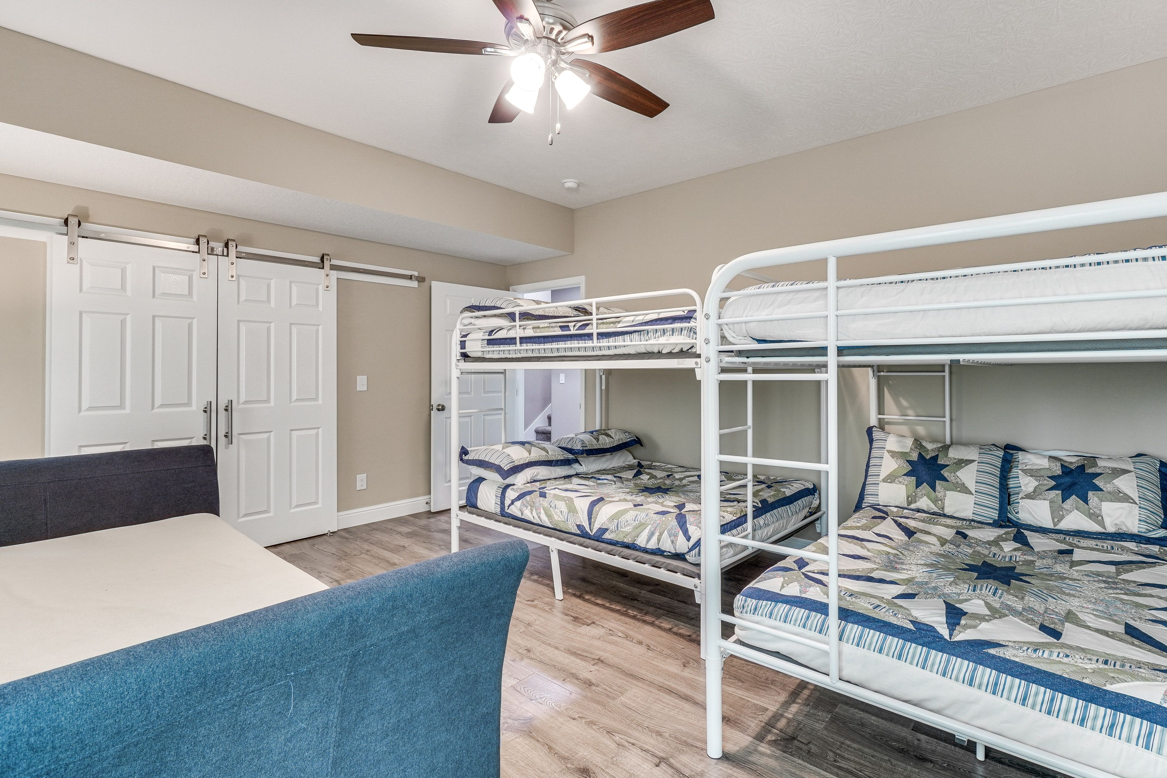 Bedroom 5 | 2 Full Bunk Beds | Twin Daybed w/ Twin Trundle | Lower Level