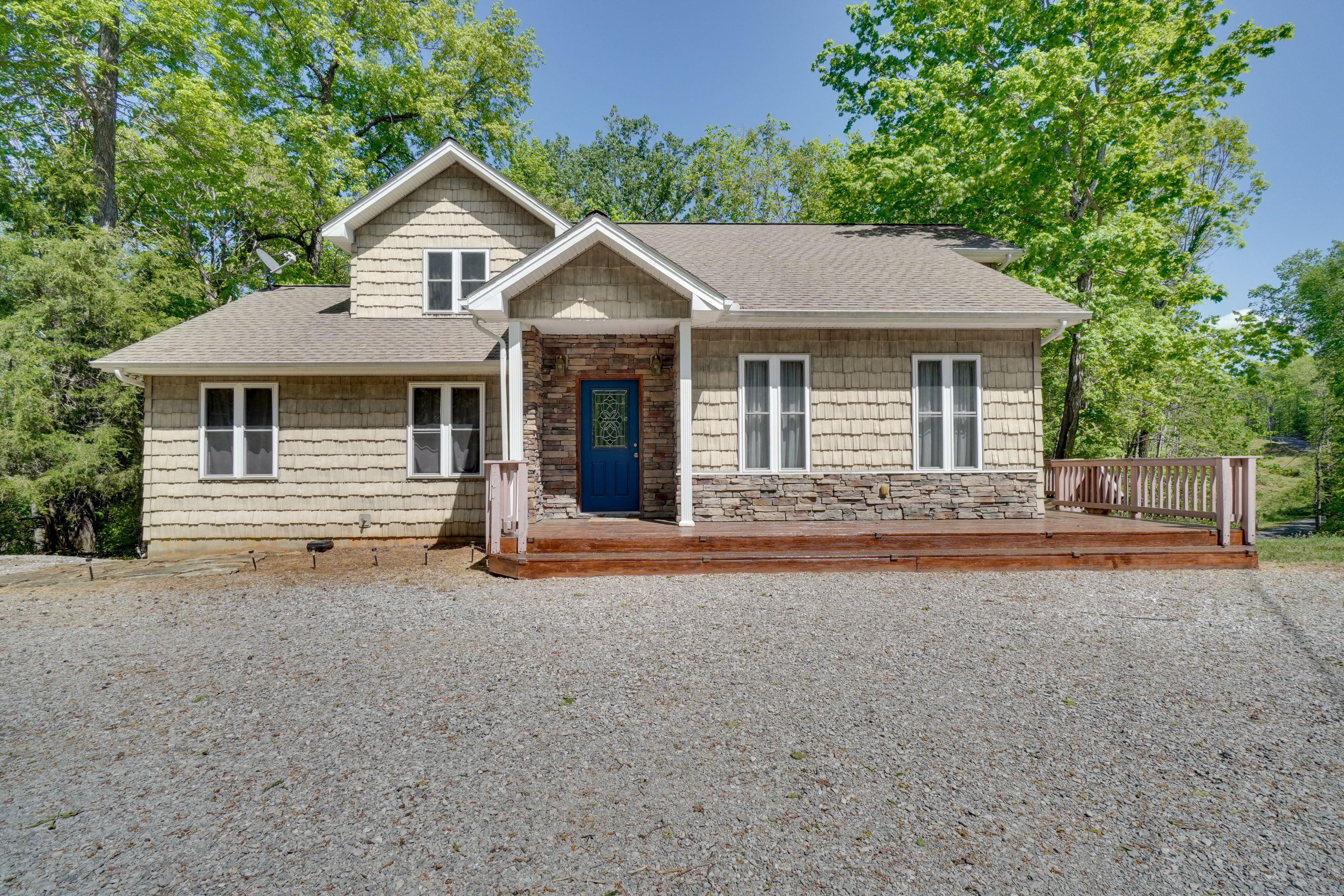 Home Exterior | Large Gravel Lot (Ample Parking) | Boat Parking Allowed