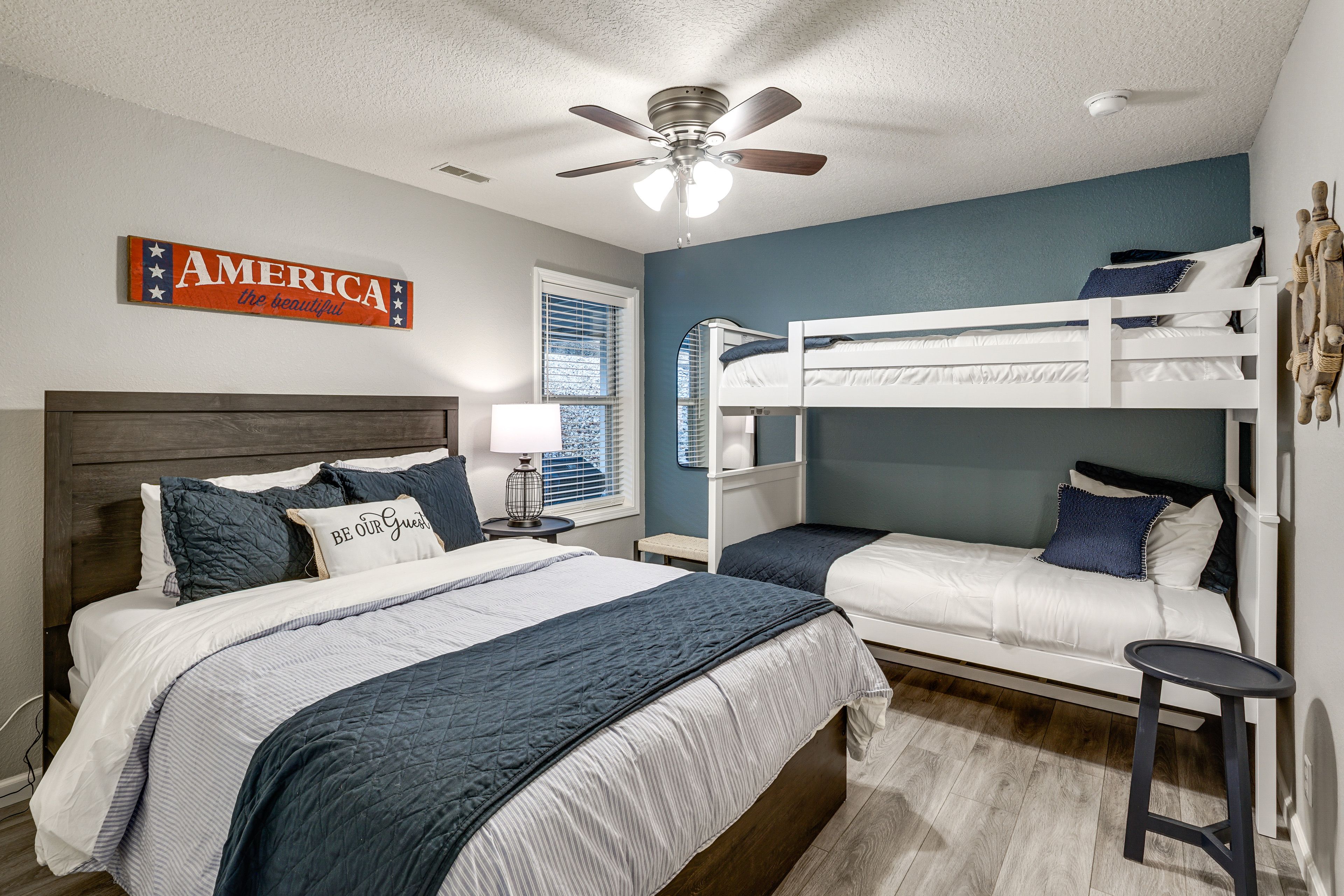 Bedroom 3 | Queen Bed | Twin Bunk Bed