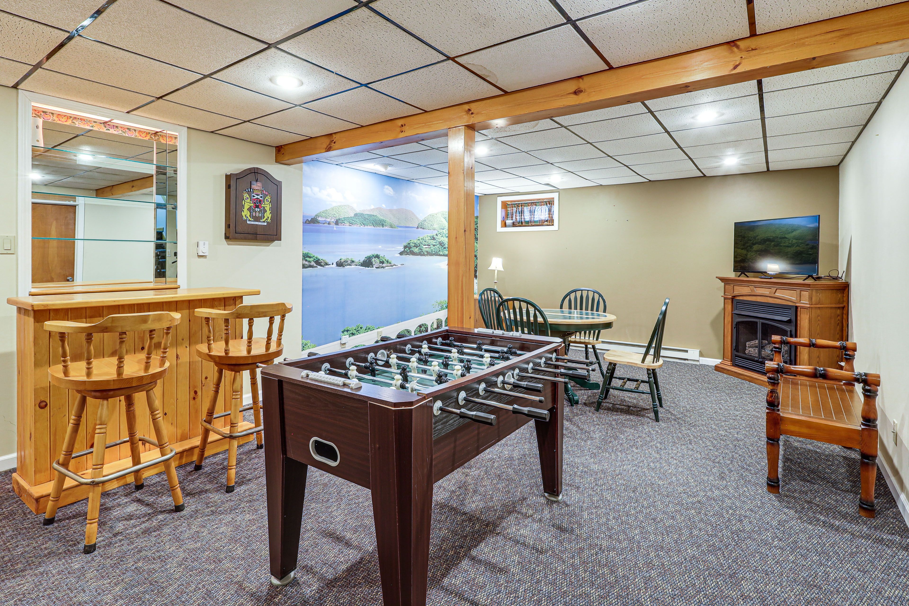 Game Room | Foosball Table | Card Table | Dry Bar
