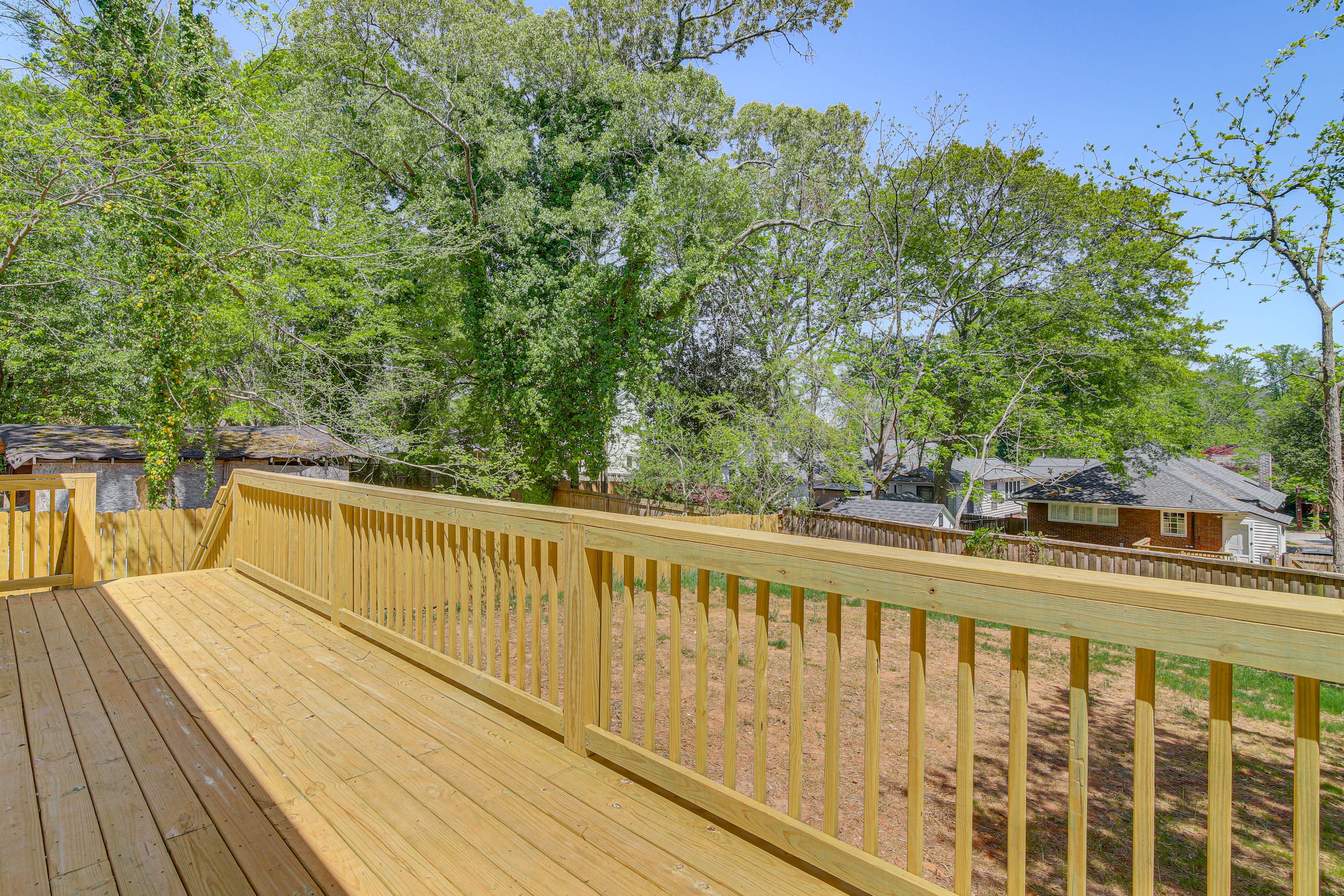 Spacious Deck | Fenced Backyard