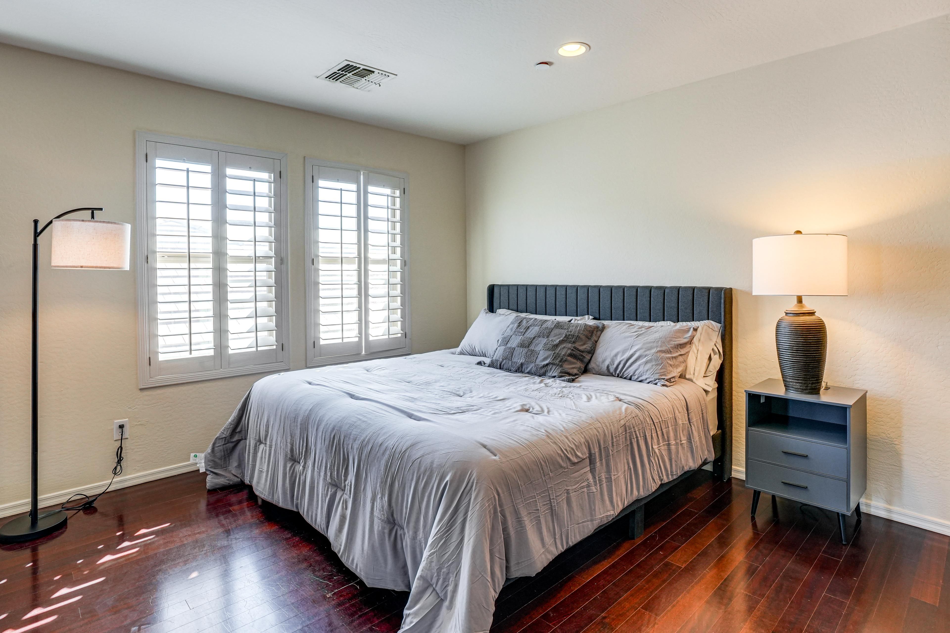 Bedroom 1 | 1st & 2nd Floor | King Bed | Twin Bunk Bed | 2 Full Beds