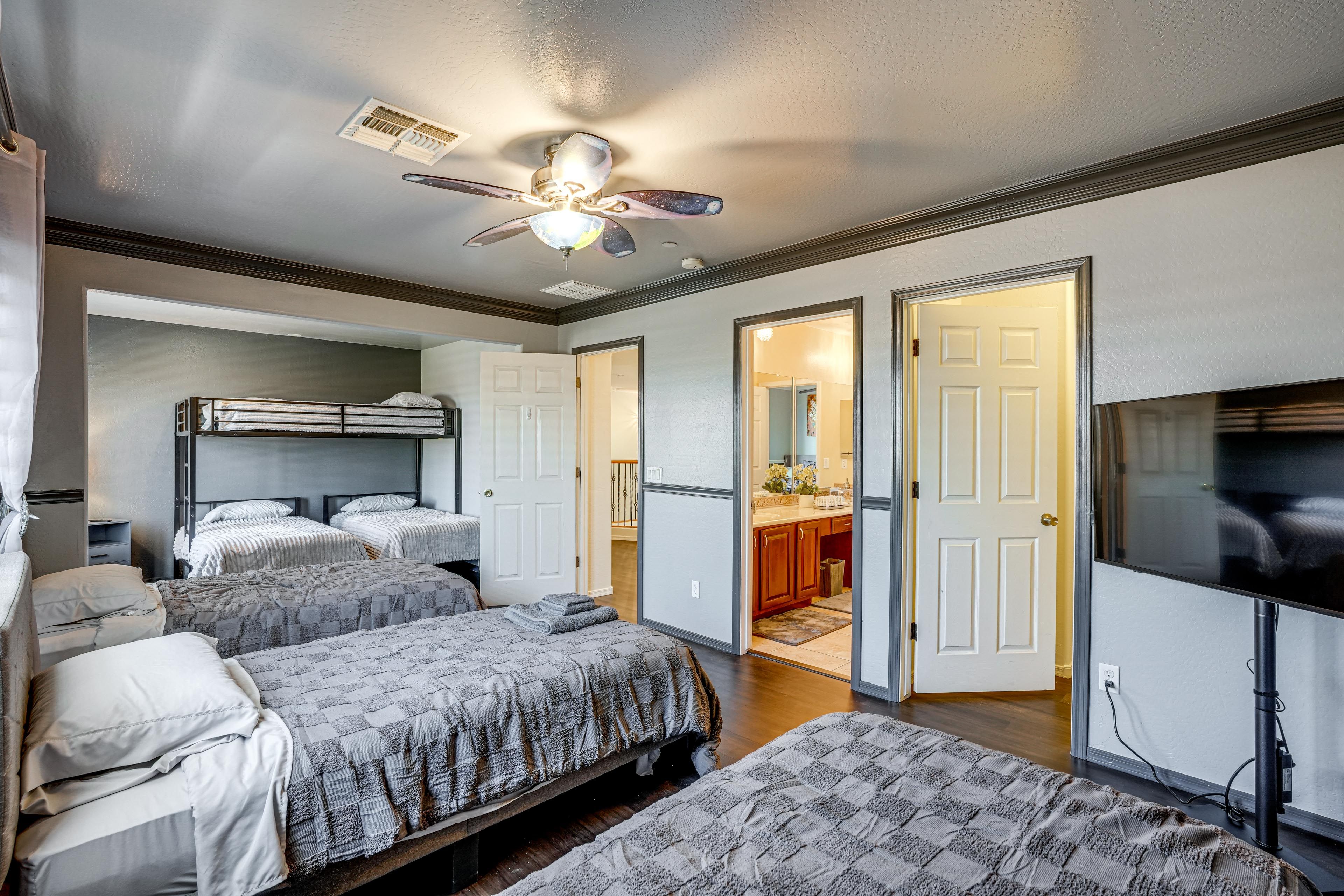 Bedroom 4 | Lofted Twin Bed | 5 Twin Beds | 2nd Floor