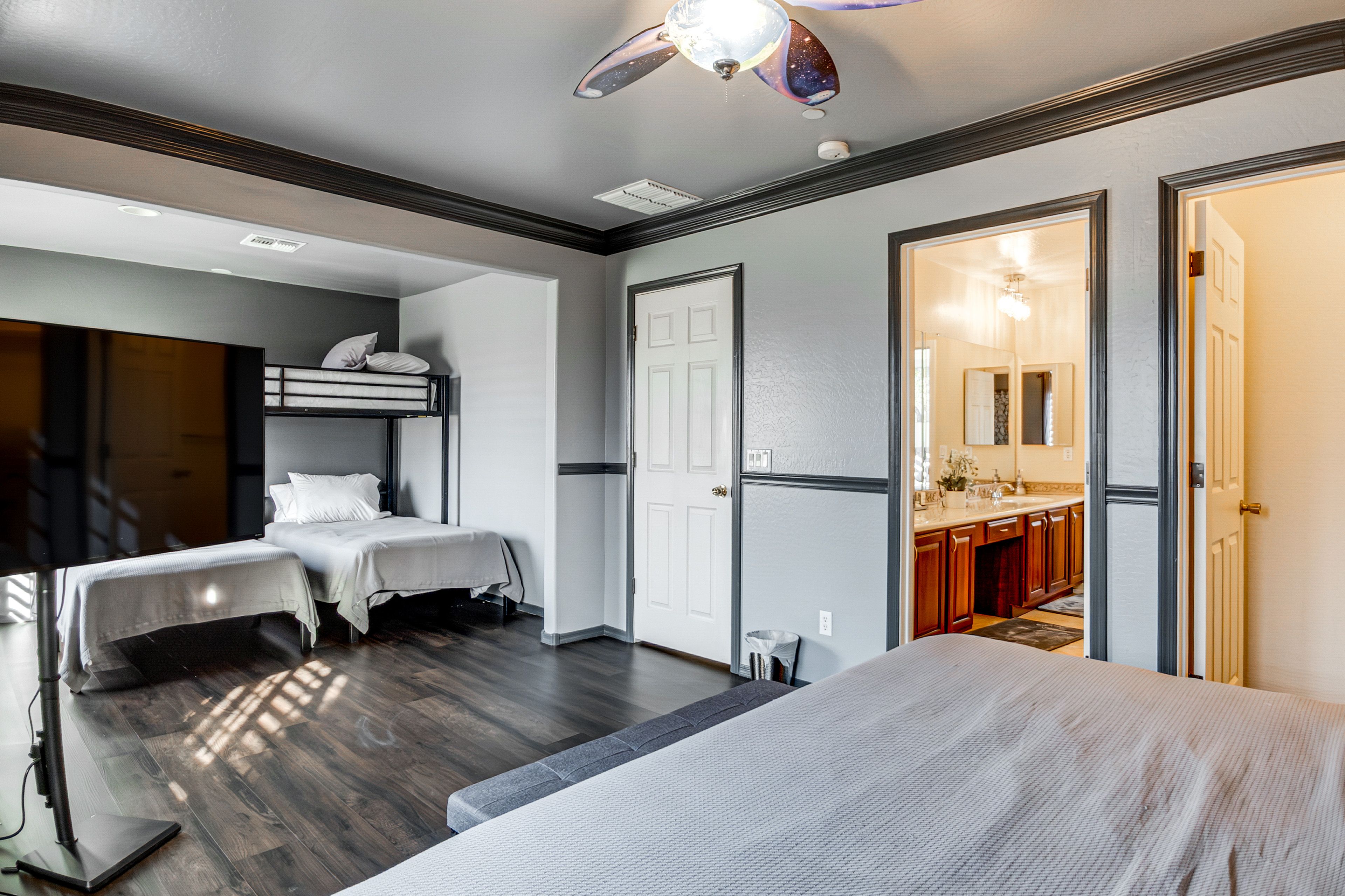 Bedroom 4 | King Bed | Lofted Twin Bed | 2 Twin Beds | 2nd Floor