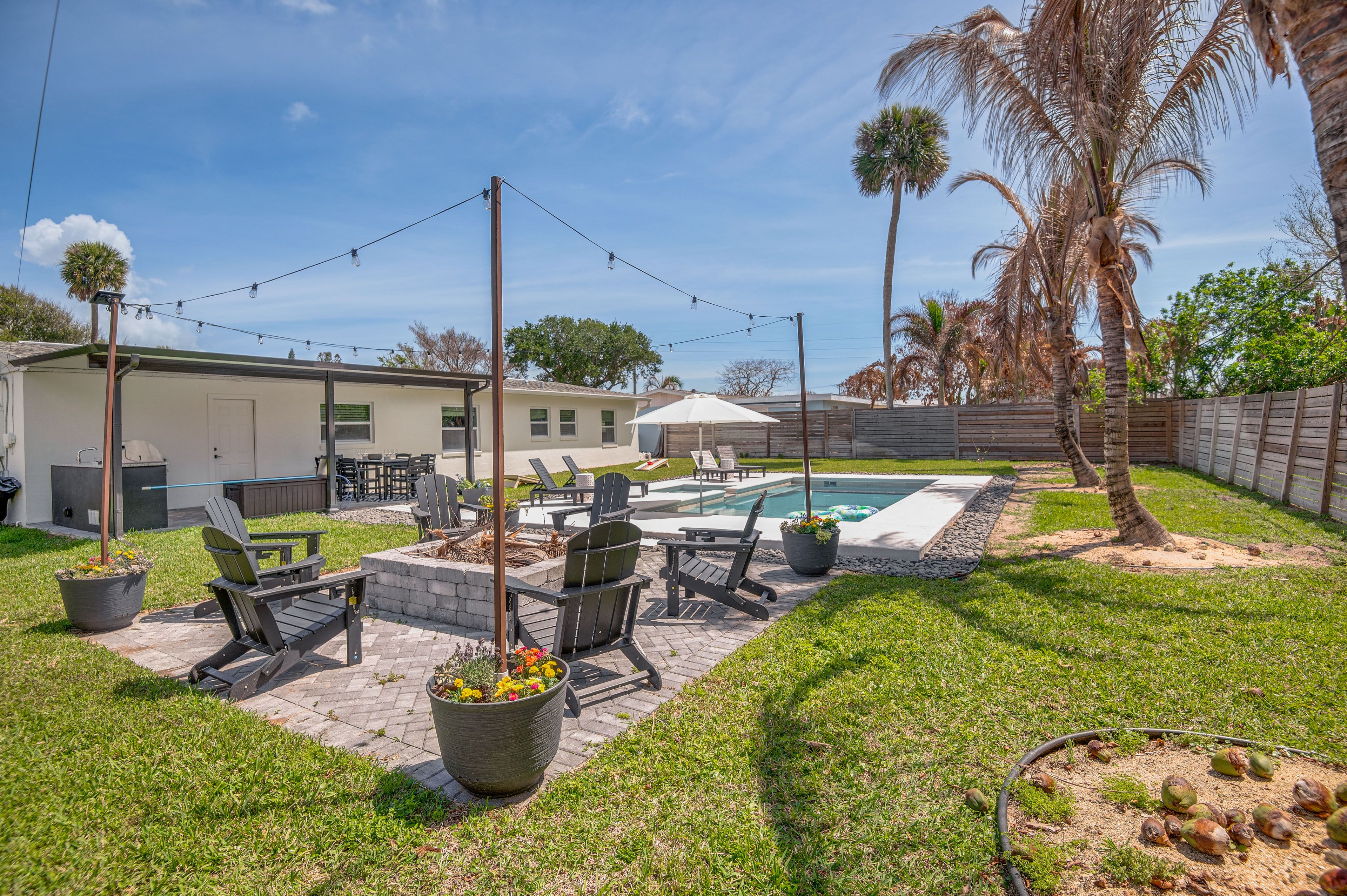 Backyard | Fire Pit | Private Pool
