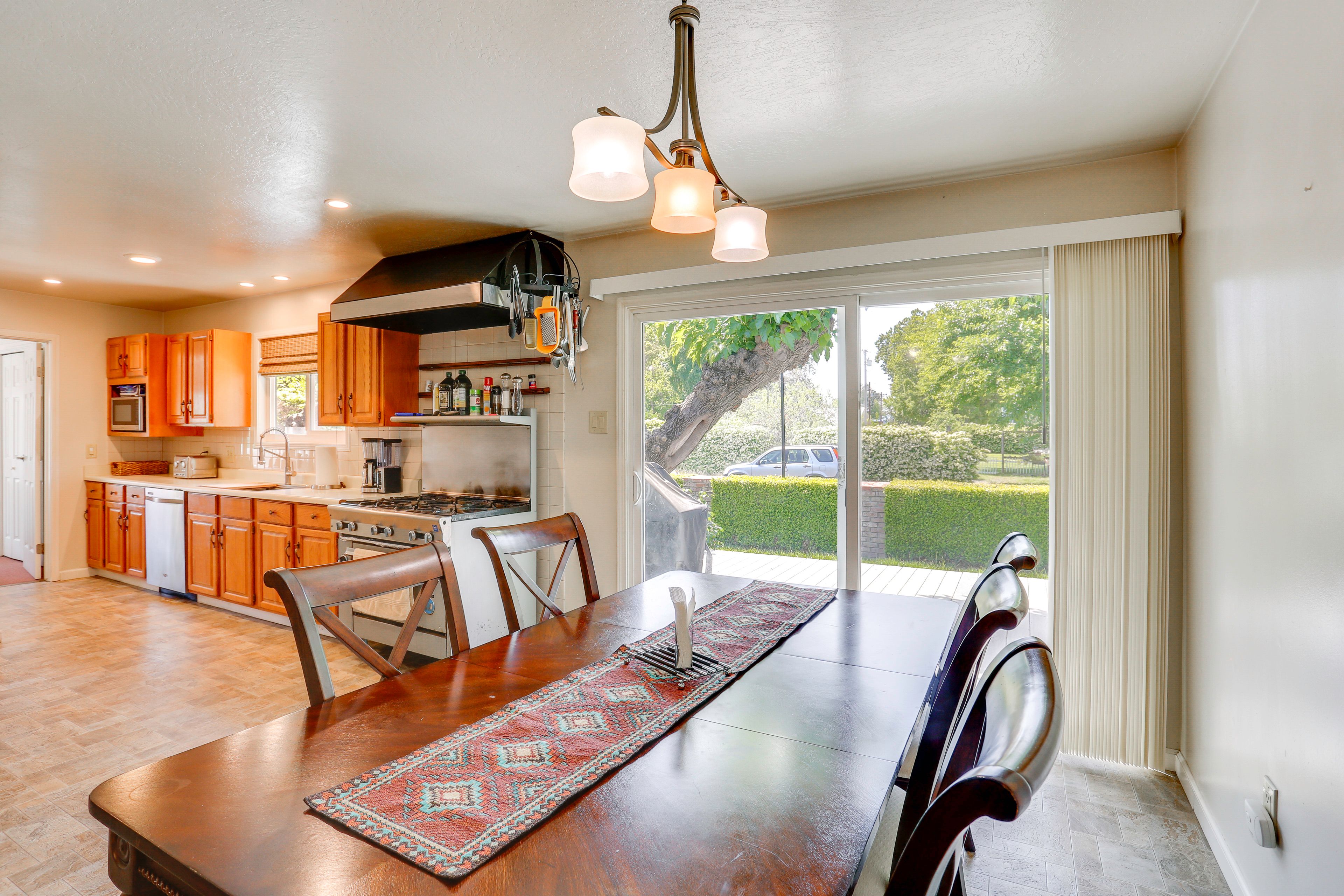 Dining & Kitchen Area | Central Heating & A/C