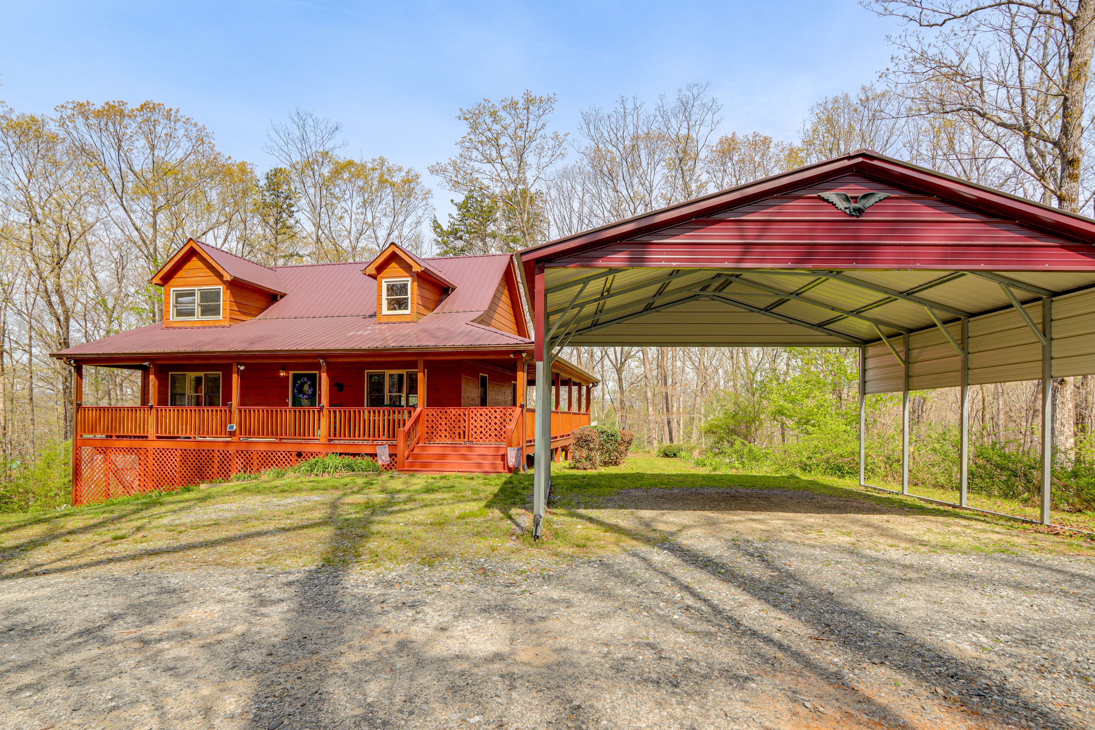 Carport (2 Vehicles) | Driveway (3 Vehicles) | Lower Gravel Area (1 Vehicle)