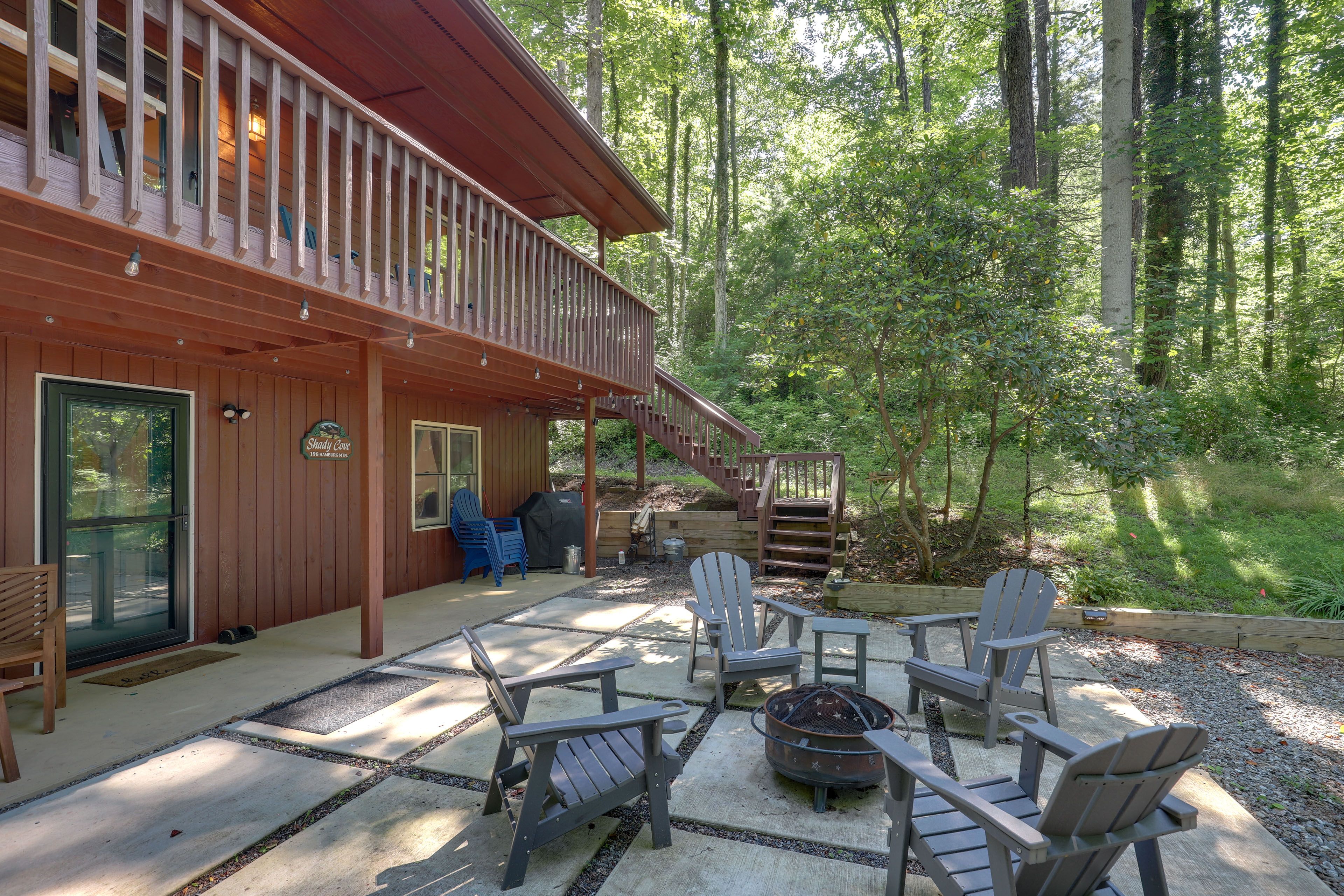 Lower Patio w/ Seating | Gas Grill | Wood-Burning Fire Pit