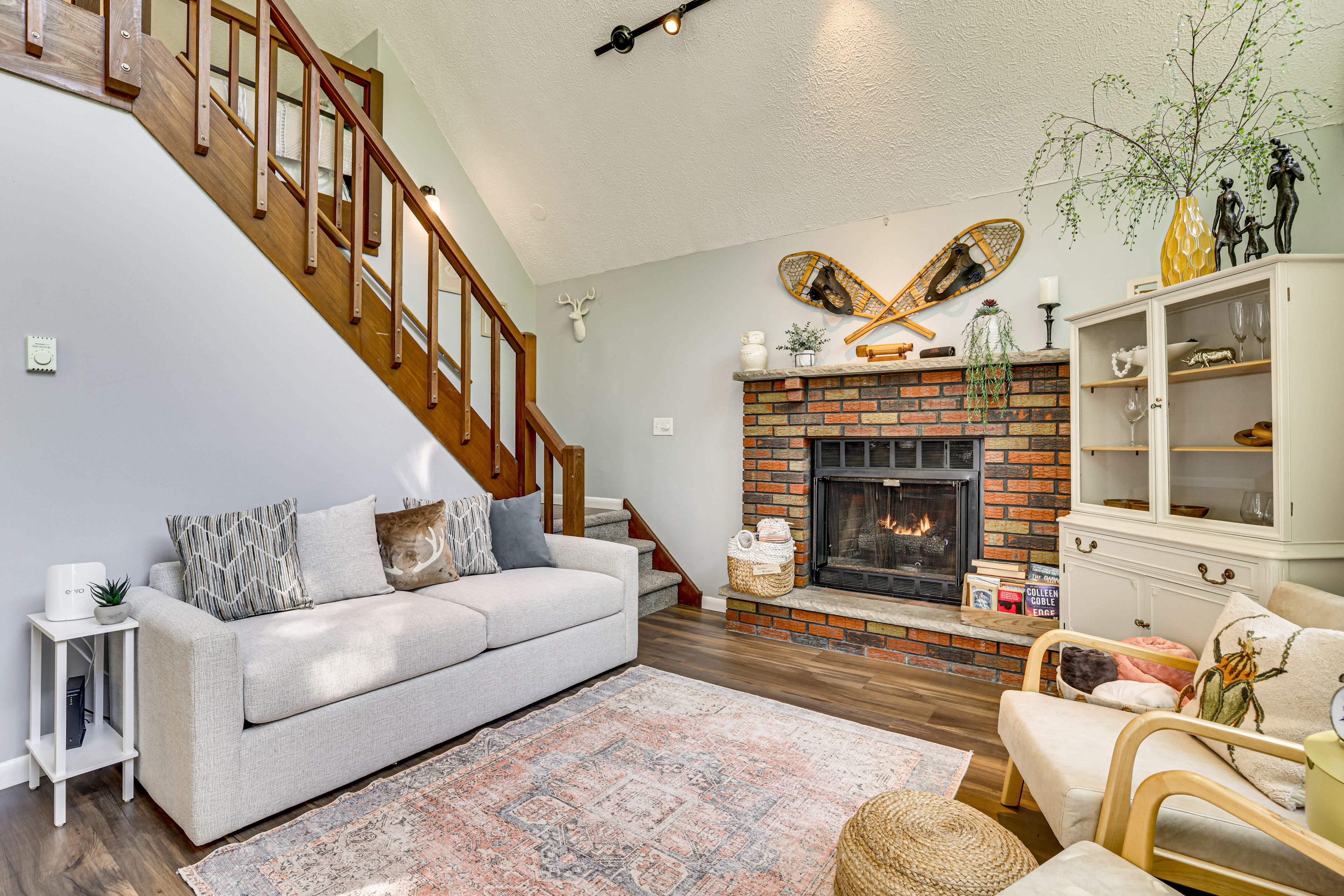Living Room | Queen Sleeper Sofa | Fireplace | 1st Floor
