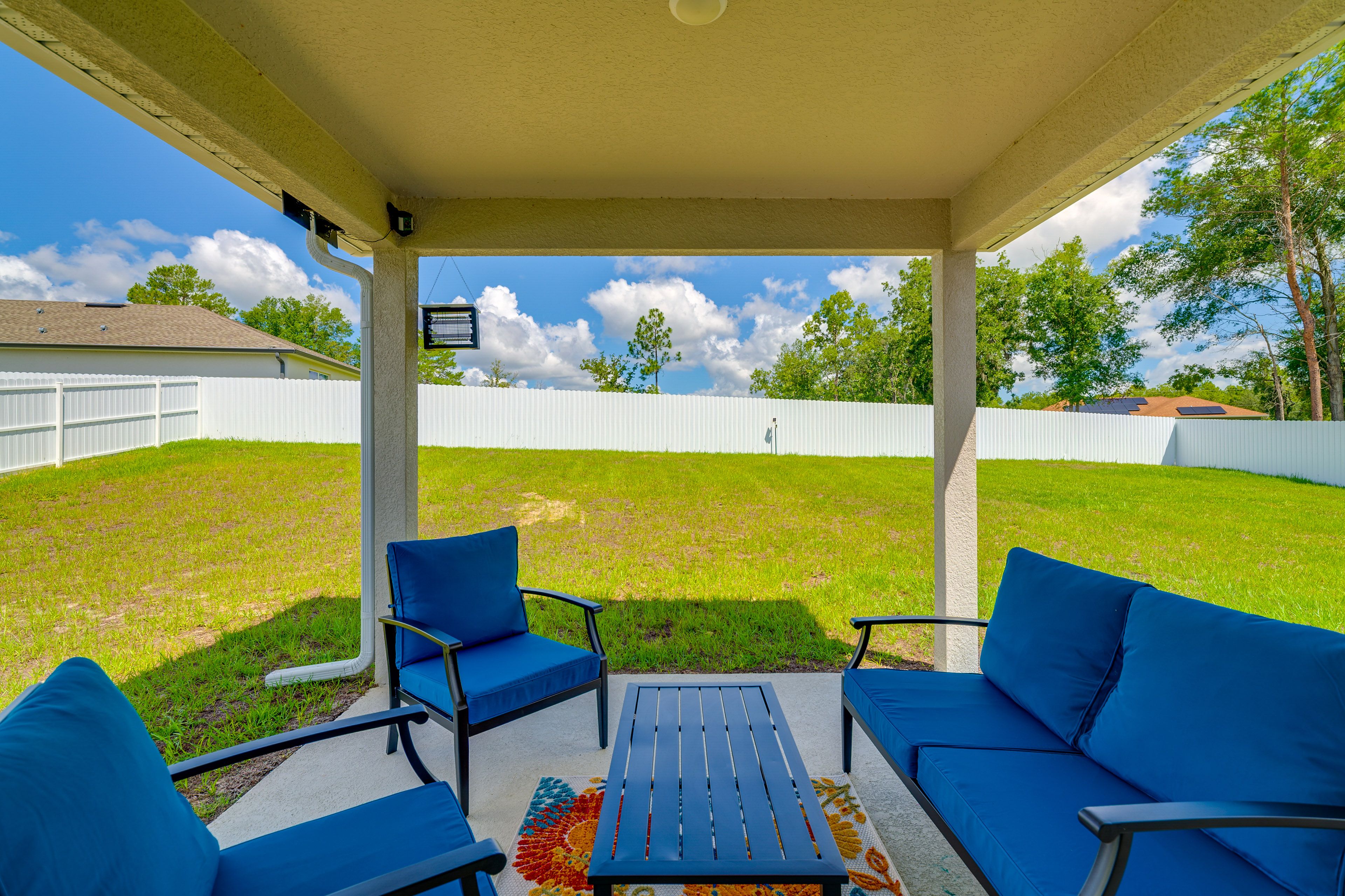 Covered Patio | Fenced Backyard
