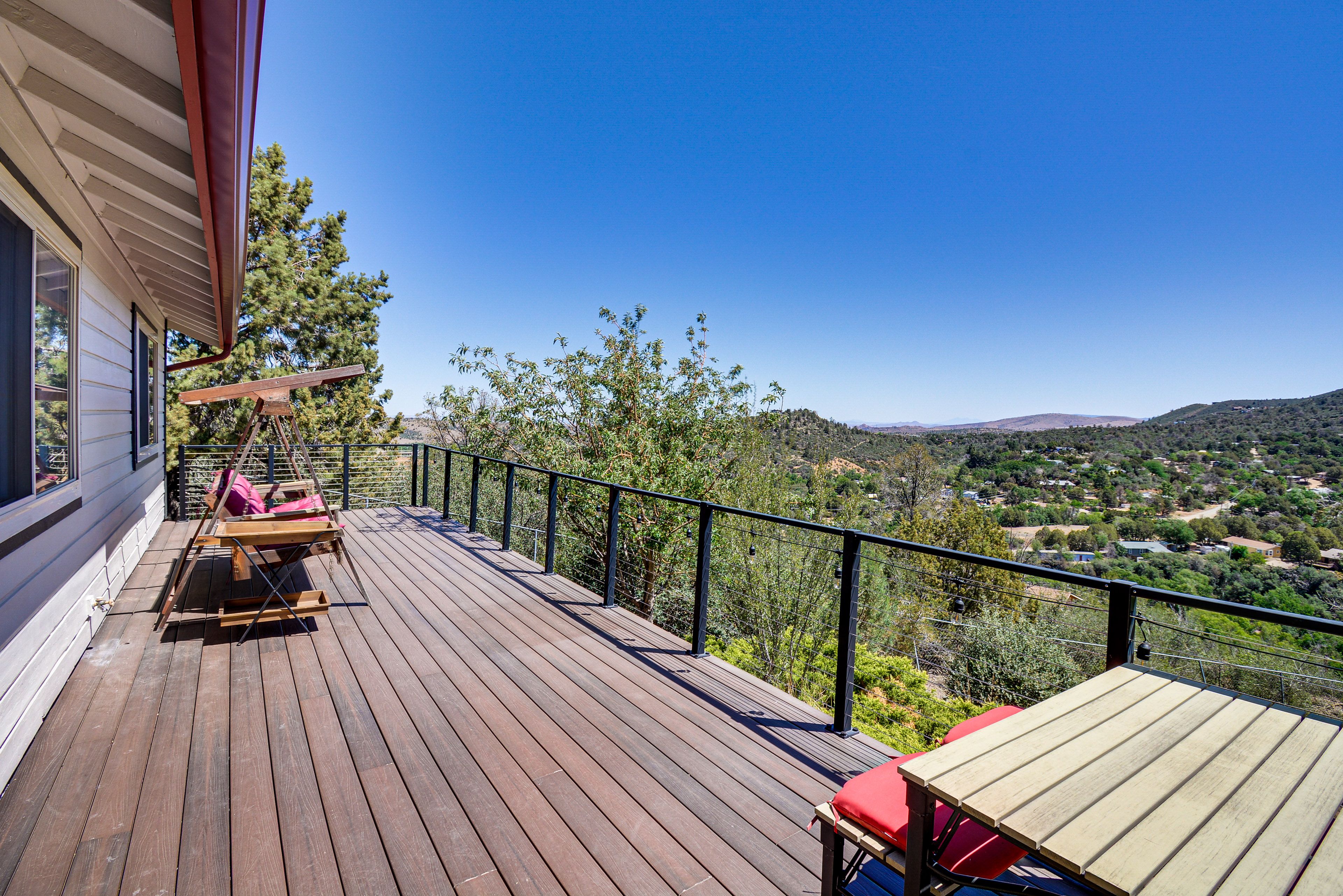 Prescott Vacation Rental | 2BR | 1BA | 816 Sq Ft | 6 Steps to Enter